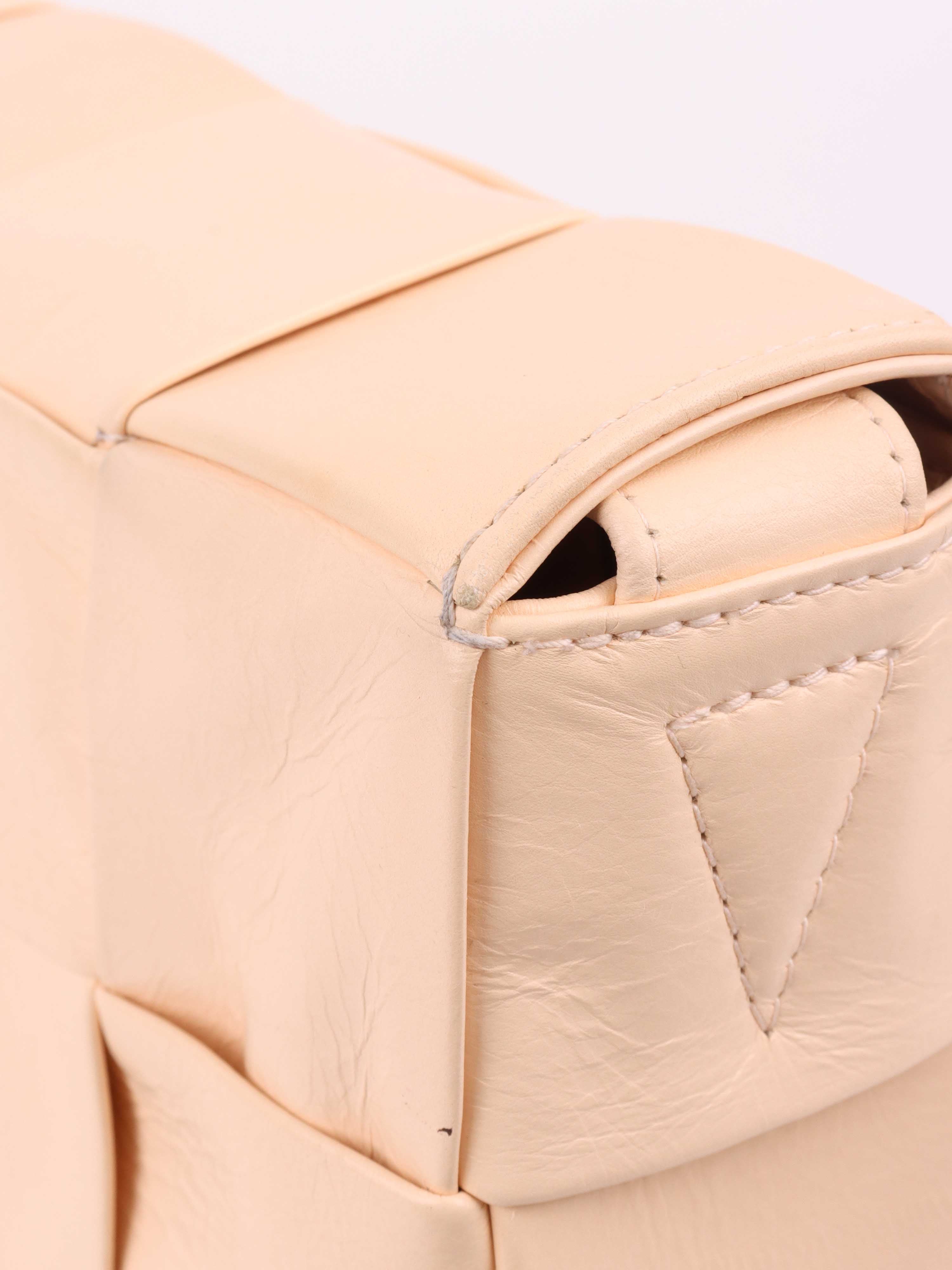Bottega Veneta Light Peach Cassette Bag - Luxury Crossbody Handbag for Women | Perfect for Date Night, Office & Travel Accessories