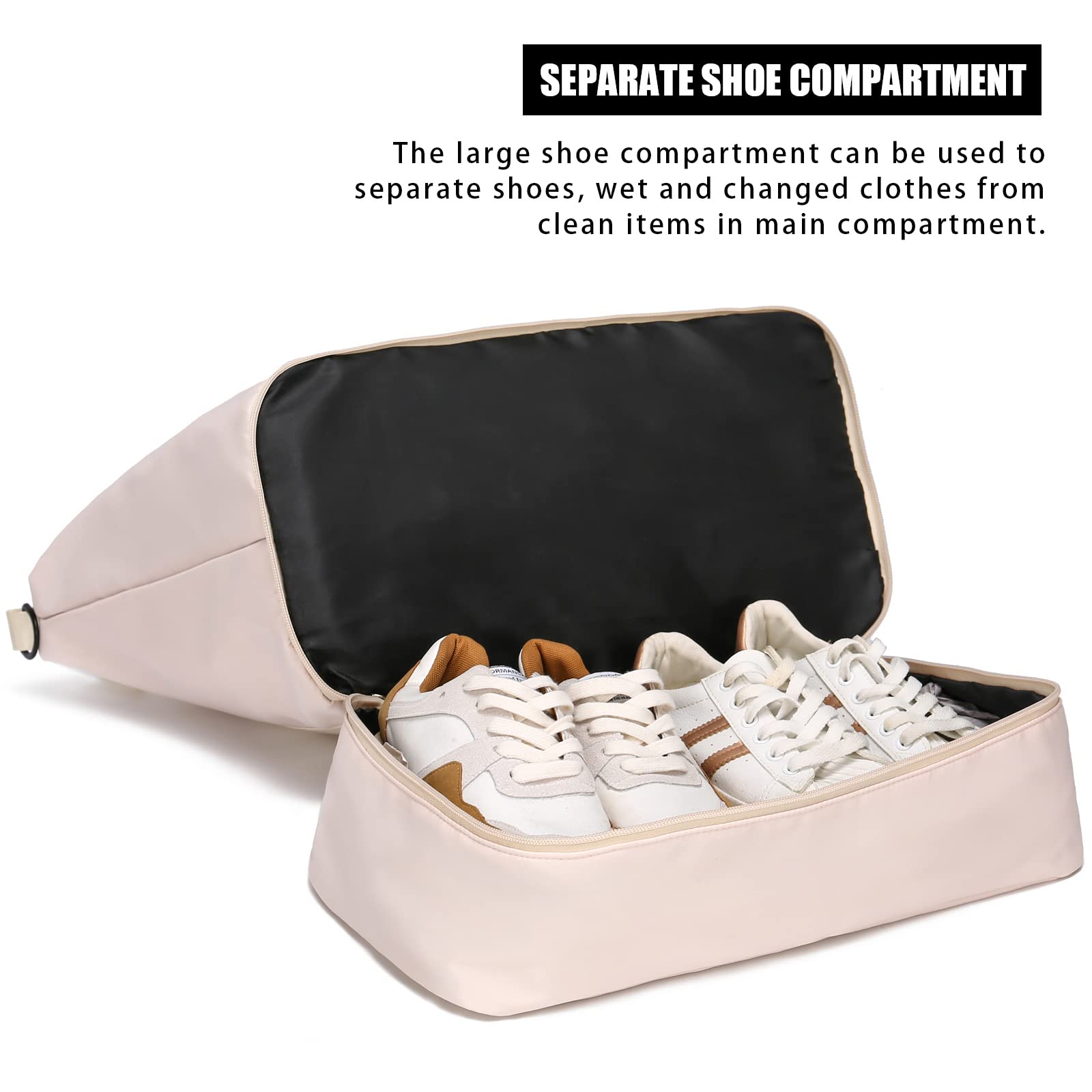 Women's Travel Duffle Bag - Lightweight Weekender Overnight Bag with Shoe Compartment, Carry On Gym Sports Tote - Perfect for Weekend Getaways, Gym Workouts & Air Travel