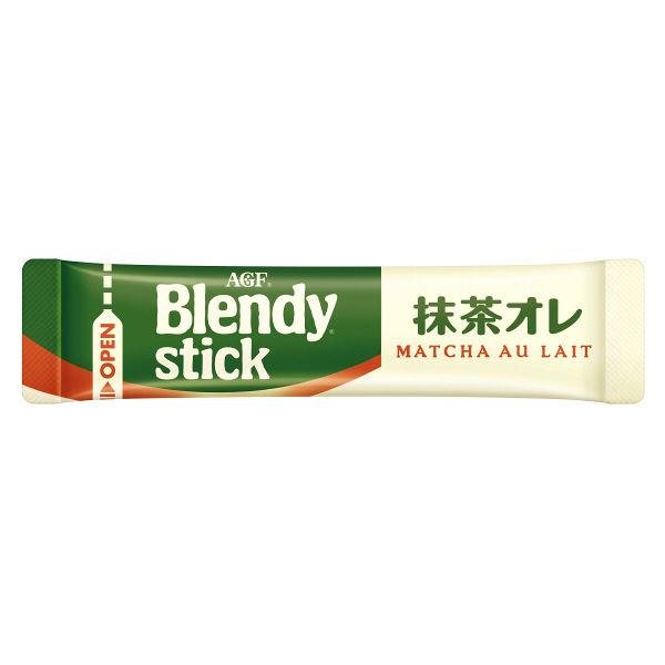 AGF Blendy Stick Matcha au Lait Green Tea Latte Powder (Pack of 6) - Instant Japanese Matcha Milk Tea for Home, Office & Travel