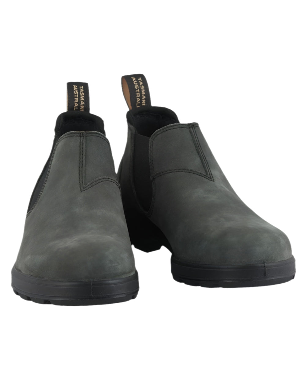 Blundstone 2035 Rustic Black Chelsea Boots for Men & Women - Waterproof Leather Ankle Boots with Elastic Sides - Comfortable Slip-On Work Boots for Outdoor, Hiking, and Casual Wear