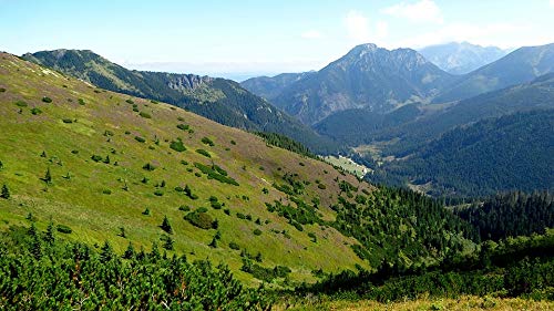 20x30 Inch Laminated Western Tatras Mountains Landscape Poster - Vibrant Colors & HD Print - Perfect for Living Room, Bedroom & Office Wall Decor