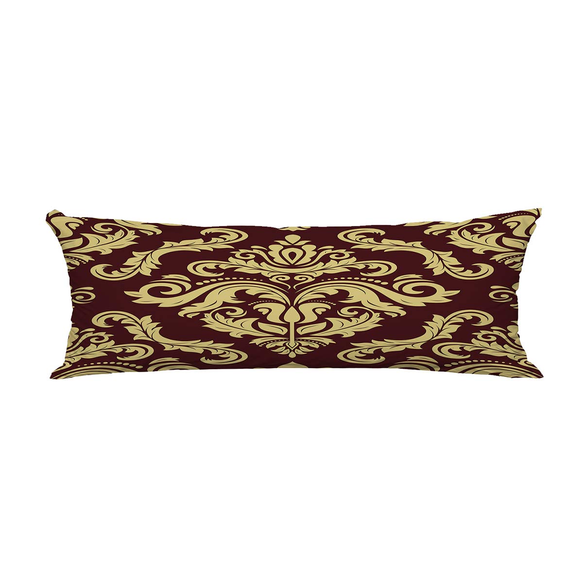 ABPHQTO Vintage Oriental Classic Pattern Abstract Body Pillow Cover - 20x60 Inch Decorative Pillowcase for Sofa, Bed & Home Decor - Hypoallergenic Pillow Protector
