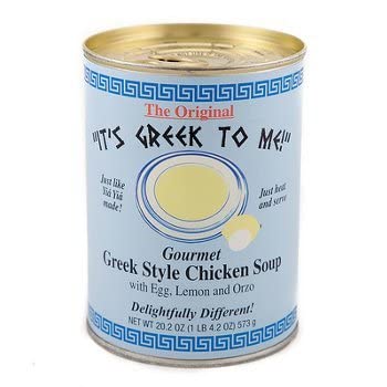 Greek Style Chicken Soup - 4 Sets of 12 Pack (20.2 oz Each) | Authentic Mediterranean Flavor for Quick Meals, Camping & Emergency Food Storage