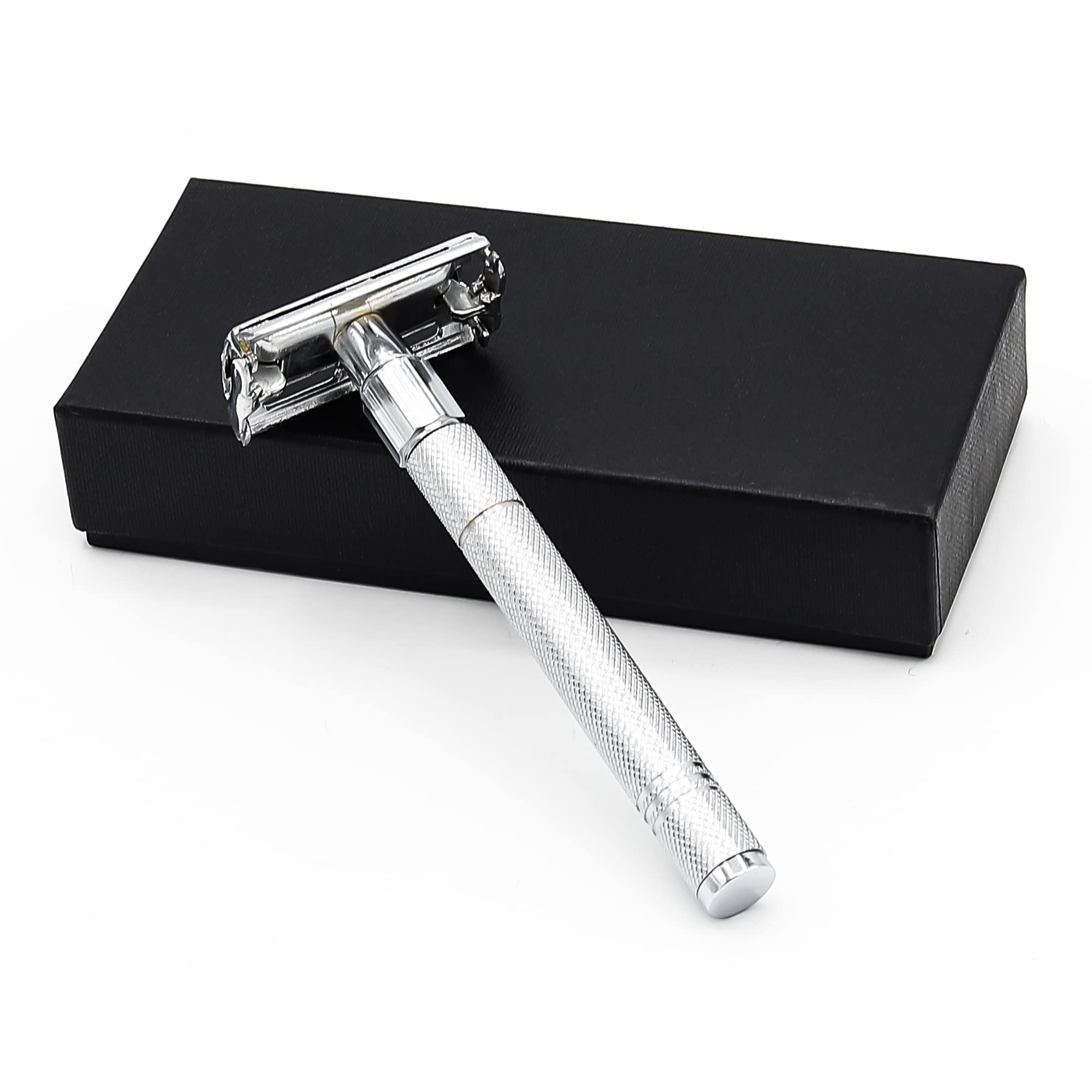 Premium Safety Razor for Men & Women - Reusable Metal Butterfly Double Edge Razor for Smooth Shaving - Perfect for Travel, Gifts & Eco-Friendly Shaving Routine