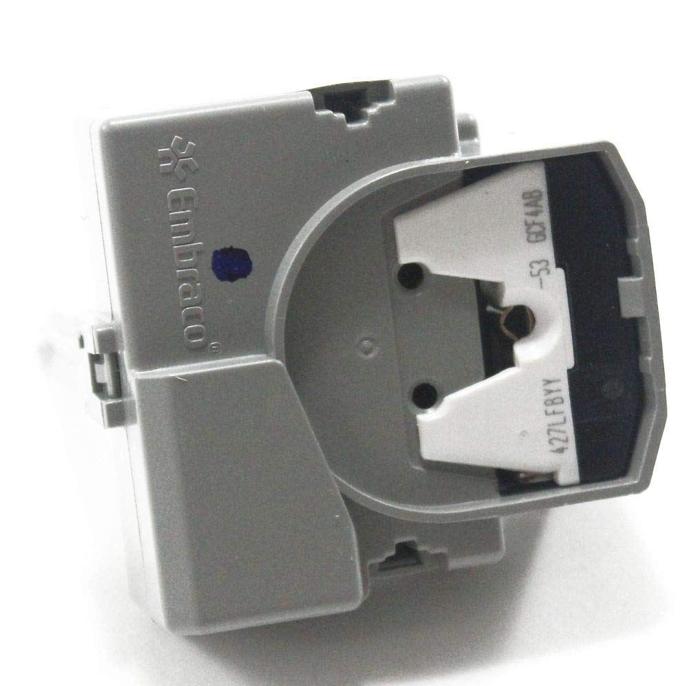 GE WR08X10112 Refrigerator Compressor Start Relay - OEM Replacement Part for GE Refrigerators - Fixes Cooling Issues & Extends Appliance Lifespan (Home Kitchen Use)