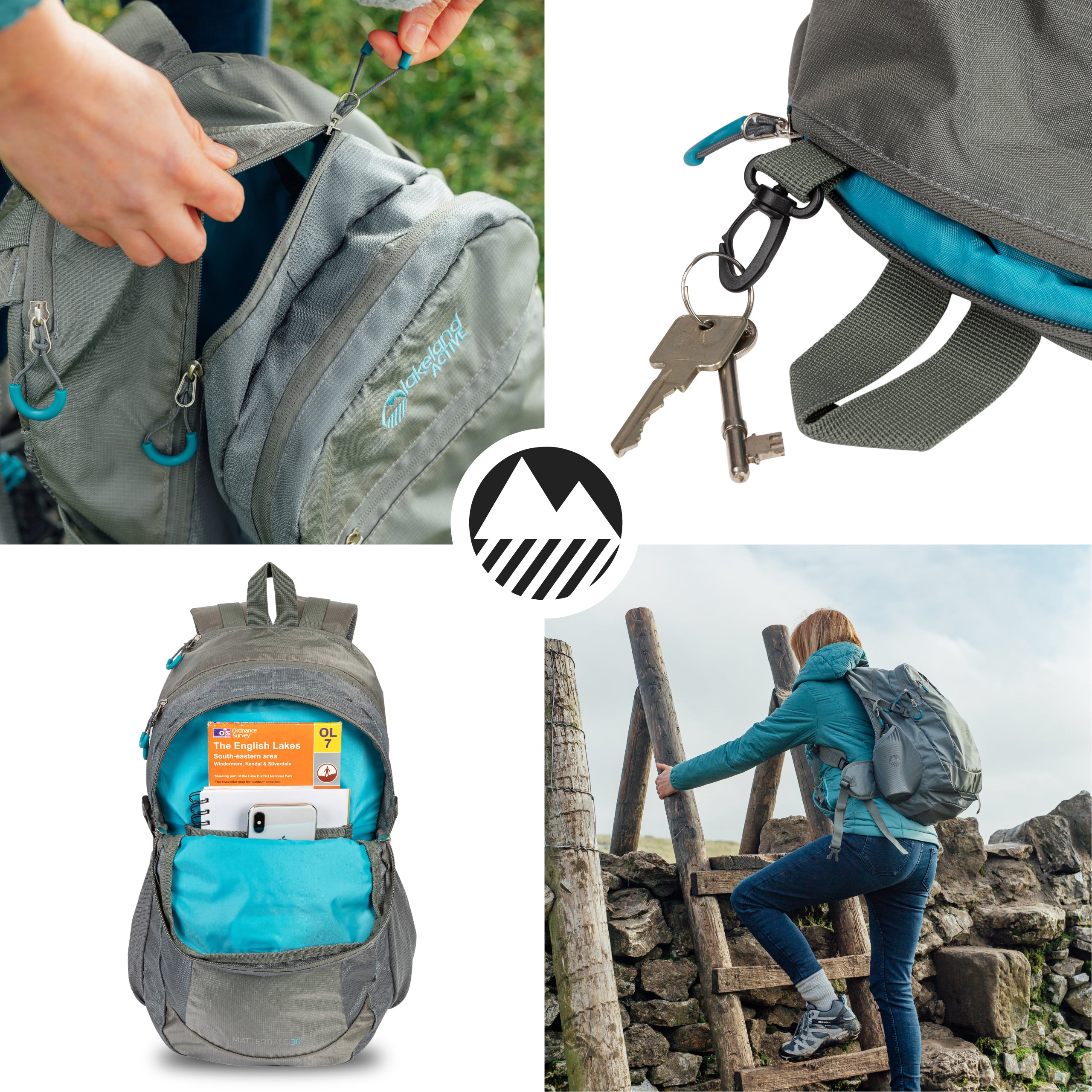 Lightweight 30L Hiking Backpack - Waterproof Daypack for Outdoor Camping, Travel & School - Durable Matterdale Backpack for Men & Women