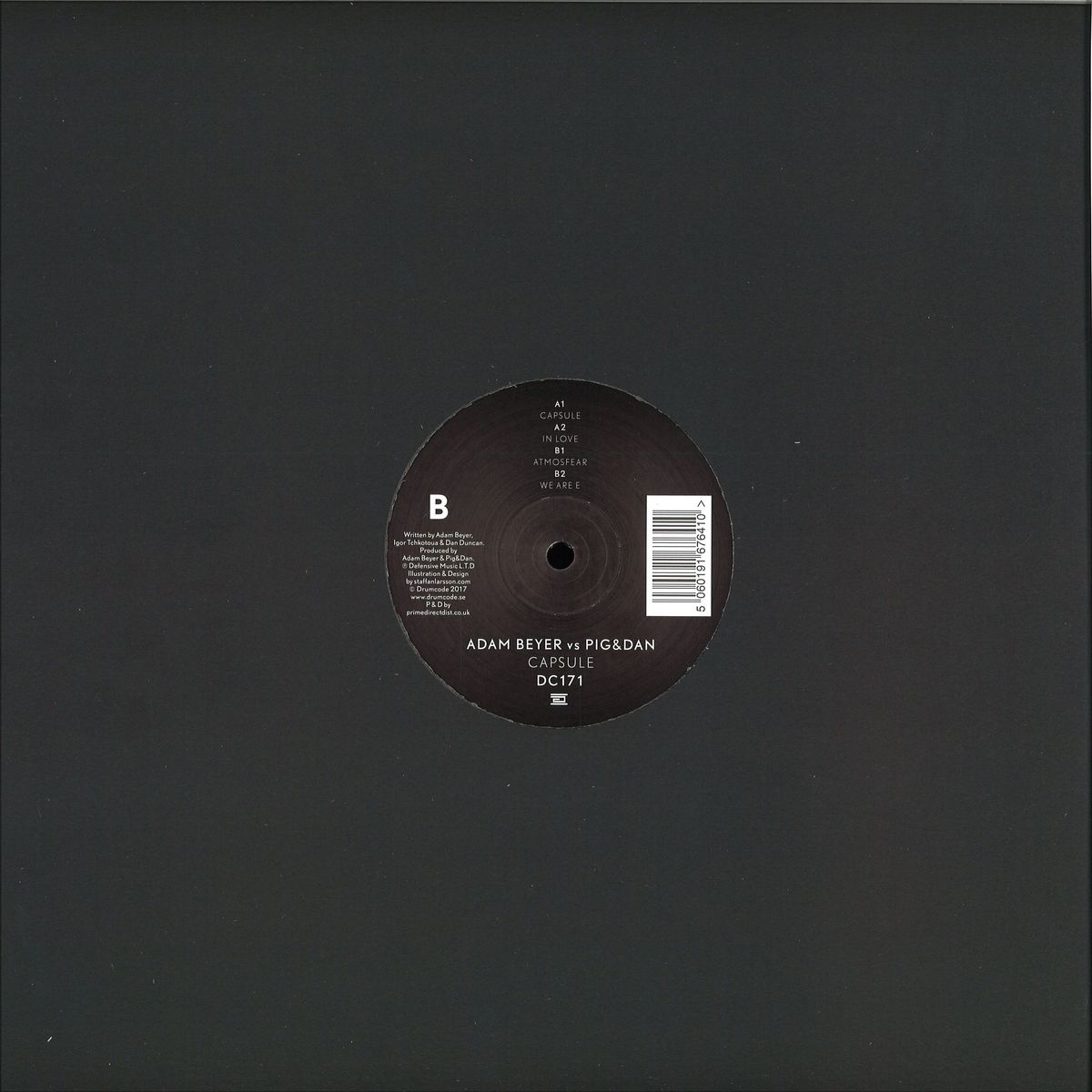 Adam Beyer vs Pig & Dan - Capsule (Drumcode DC171) | Techno Vinyl Record | Perfect for DJ Sets & Electronic Music Collectors