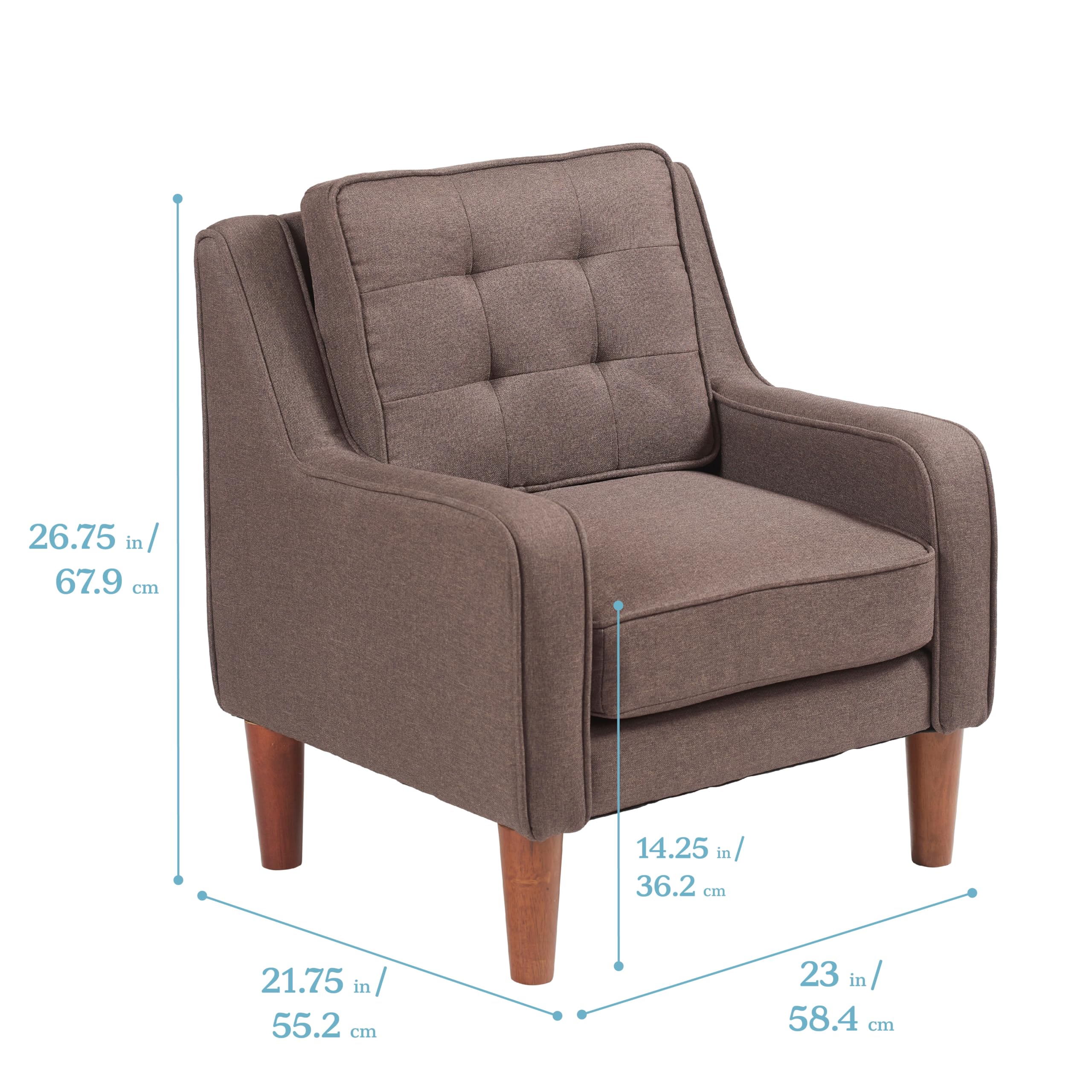ECR4Kids Frankie Kids Arm Chair - Sturdy & Comfortable Children's Furniture in Raisin Color - Perfect for Playrooms, Classrooms & Bedrooms