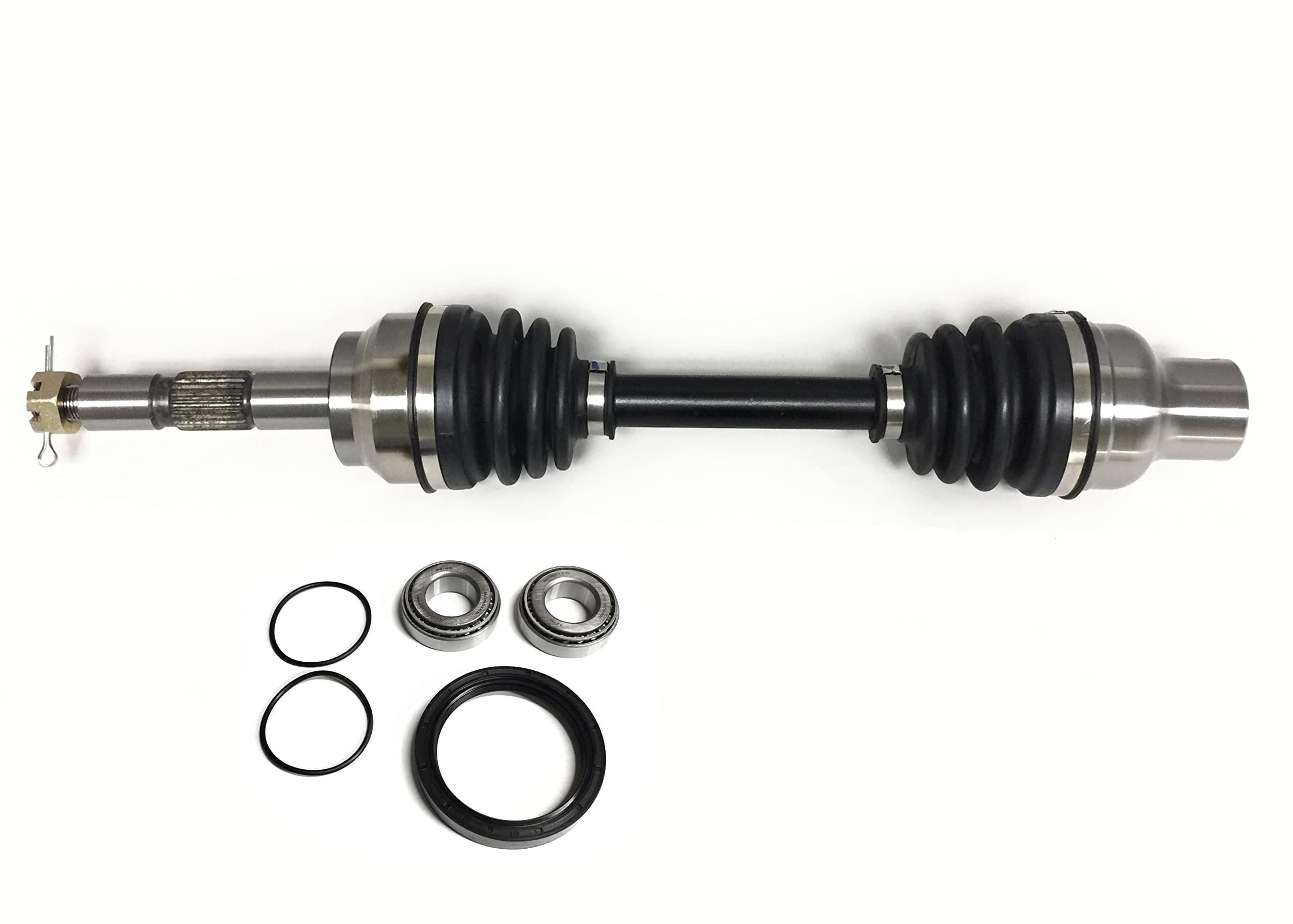 Upgraded Front CV Axle with Wheel Bearing Kit for Polaris ATV Models 1380063 & 1380066 - Heavy Duty Replacement Parts for Off-Road, Trail Riding & Mudding Adventures