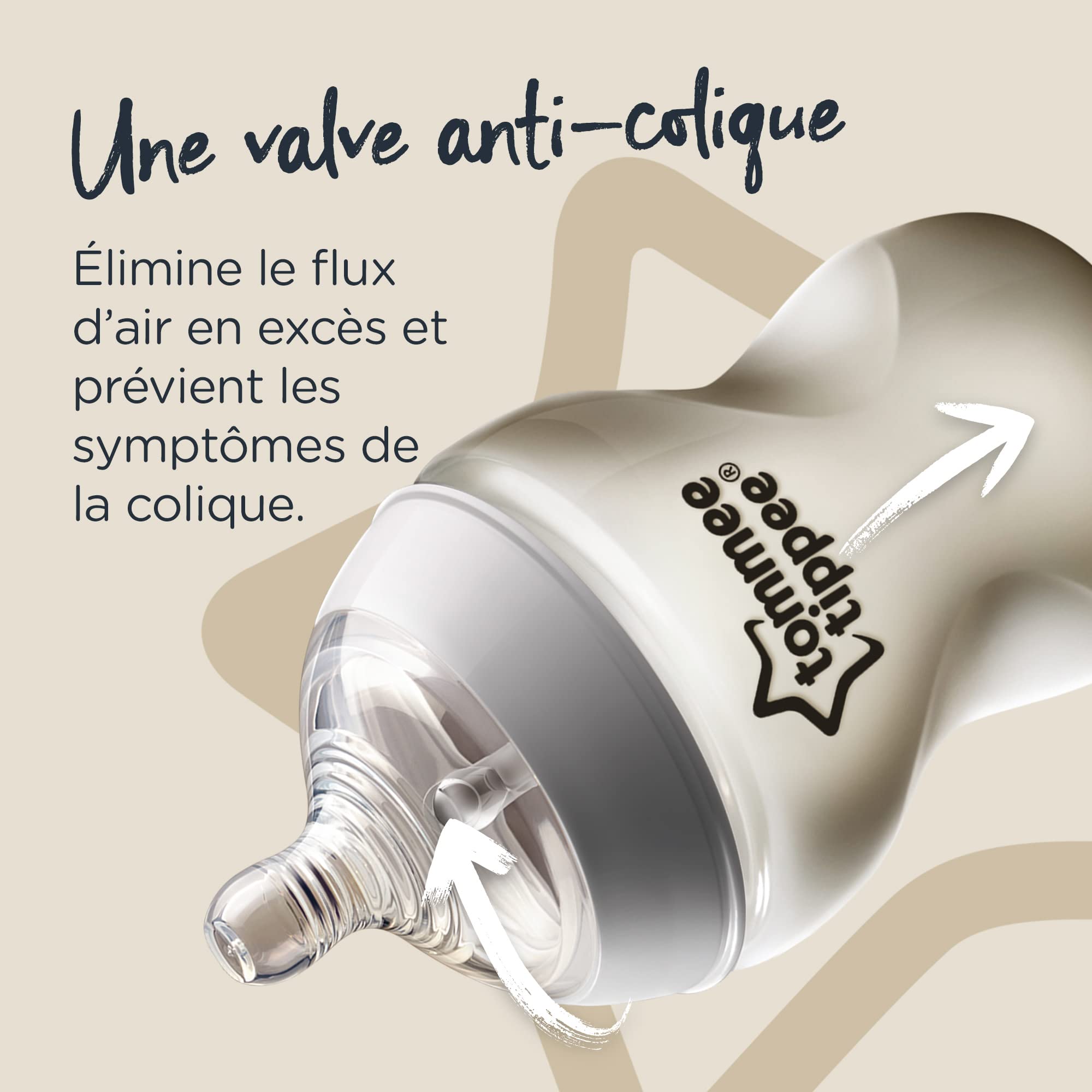 Tommee Tippee Closer to Nature Baby Bottles 9oz (260ml) - BPA-Free, Anti-Colic, Slow Flow Nipple - Perfect for Newborns & Infants - Ideal for Breastfeeding Transition & On-the-Go Feeding