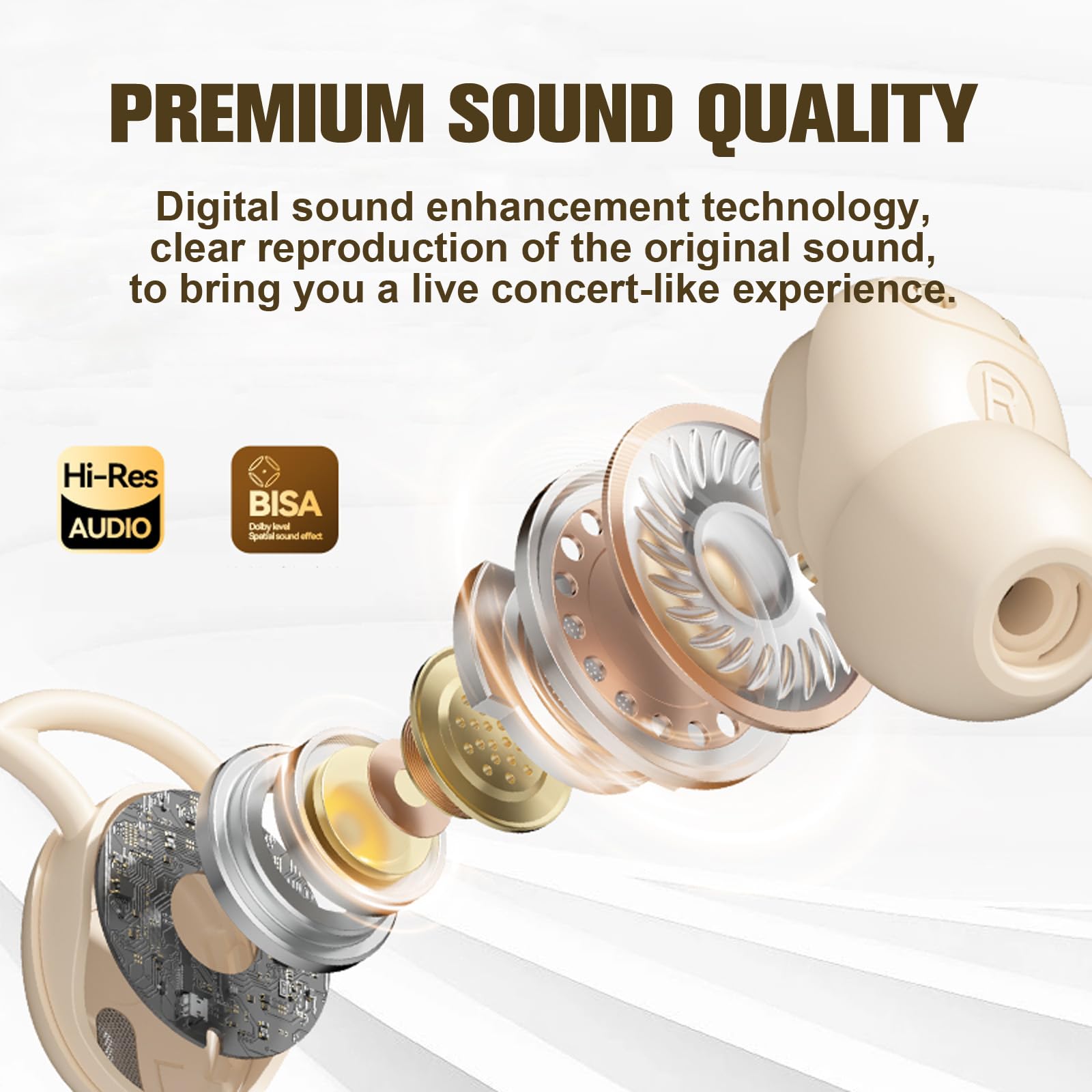 Small Mini Invisible Wireless Earbuds - Noise Cancelling Bluetooth Sleep Earphones for Small Ears, Soft Comfortable Design for Sleeping & Travel | Perfect for Side Sleepers, Commuting & Relaxation