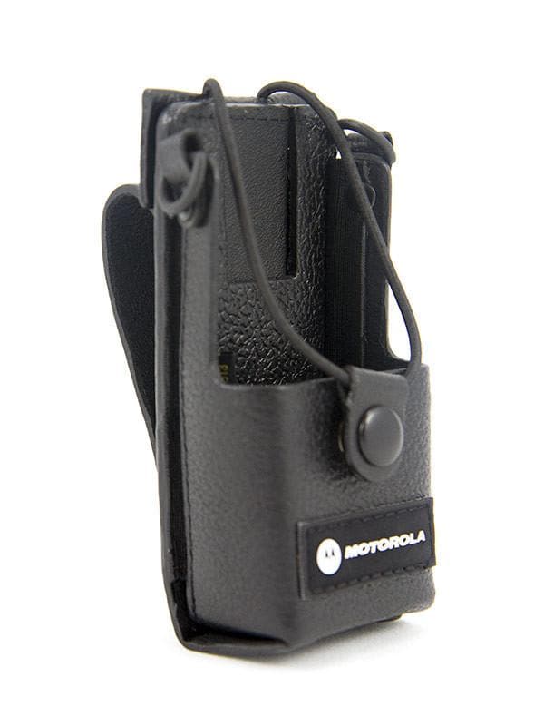 Motorola Leather Commercial Series Radio Holder - Durable Belt Clip for Two-Way Radios - Perfect for Construction, Security & Outdoor Work
