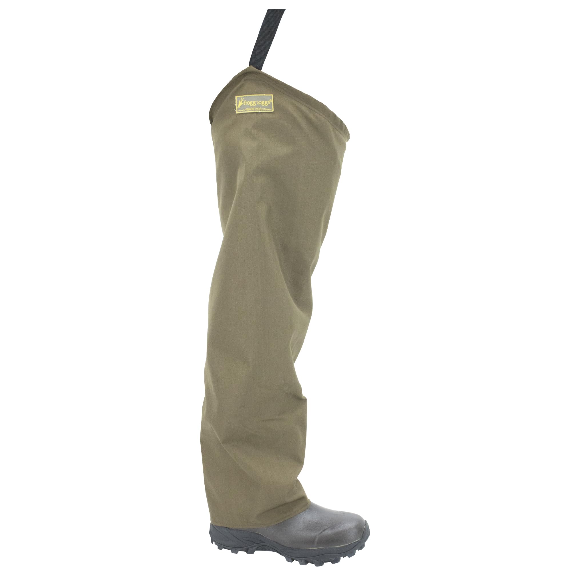 Frogg Toggs Brush Hogg Heavy-Duty Nylon Bootfoot Hip Wader with Cleated Outsole - Waterproof Fishing & Hunting Waders for Outdoor Adventures