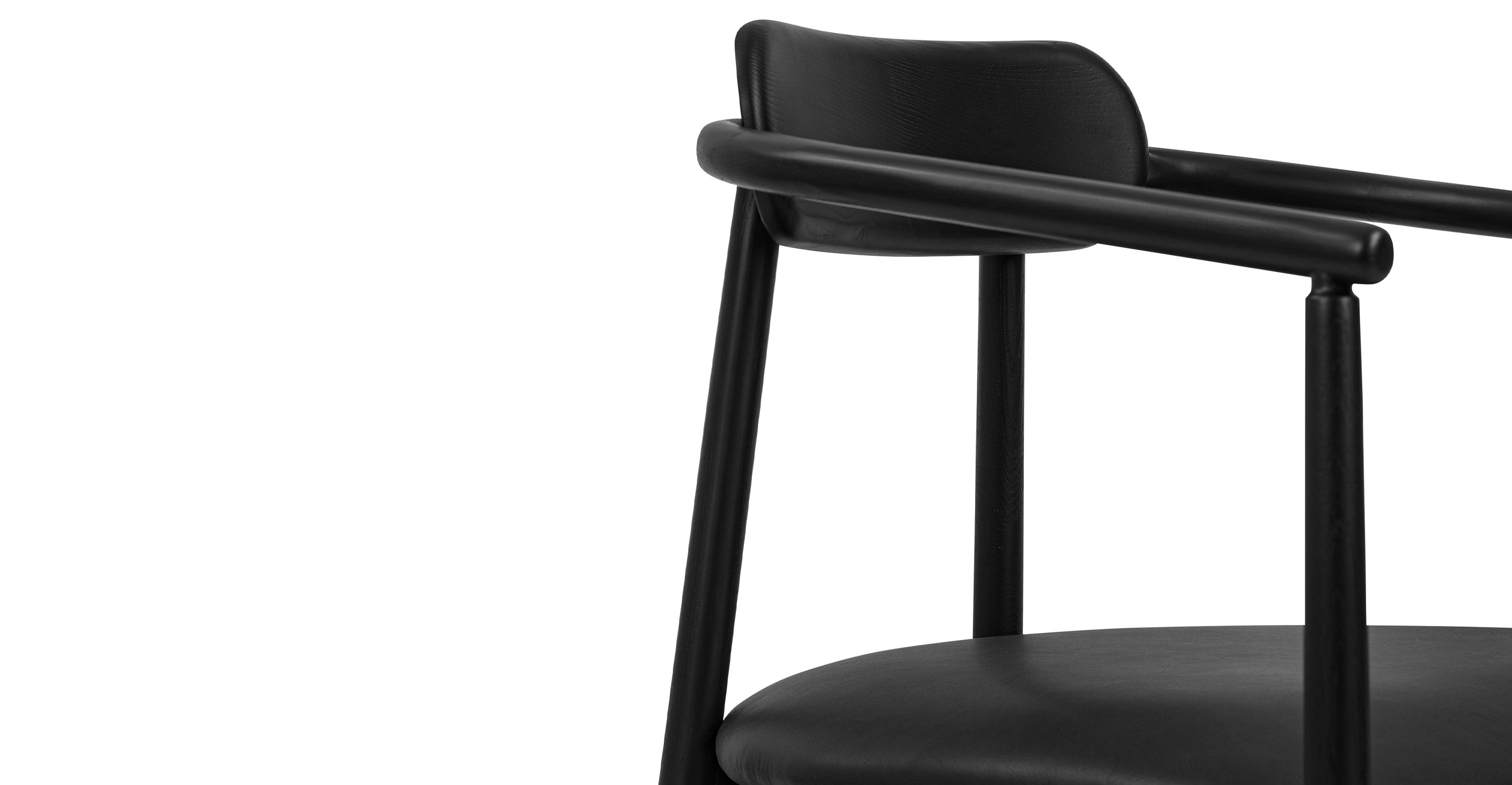 Scanden Modern Dining Chair - Mid Century Wooden Kitchen Chair with Upholstered Seat - Perfect for Dining Room, Kitchen, and Breakfast Nook
