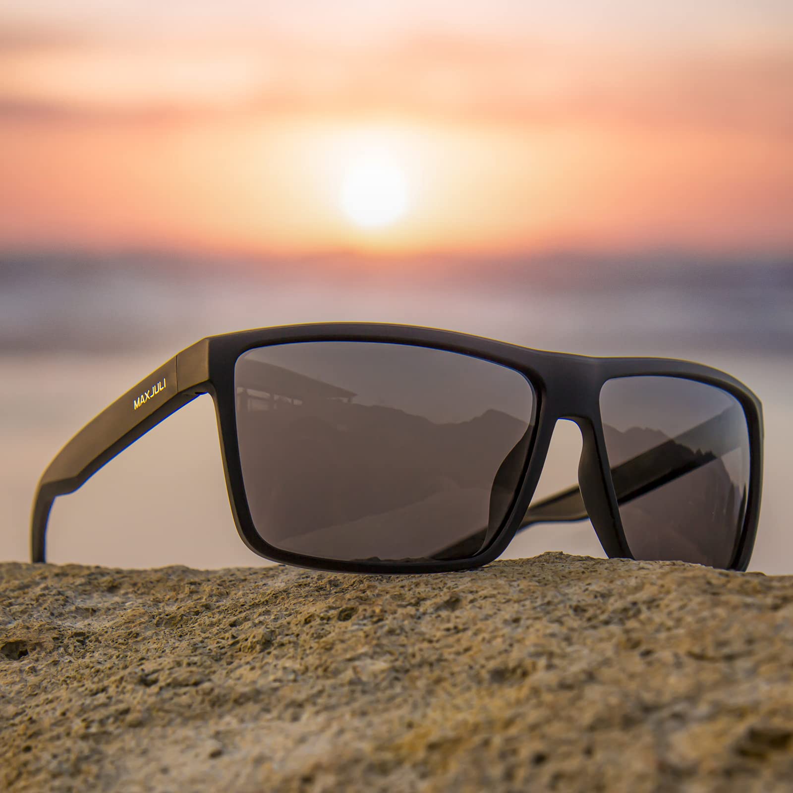 MAXJULI Polarized Oversized Sunglasses for Men & Women - UV 400 Protection (Model 8125) - Perfect for Driving, Beach & Outdoor Activities
