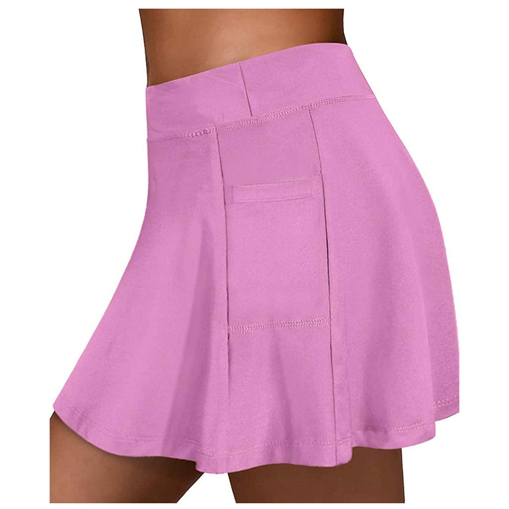 Vifucz Women's Athletic Shorts - Summer & Fall Running, Tennis, Workout Shorts with Pockets | Mid-Length Sports Skirt for Active Women | Perfect for Gym, Yoga, and Outdoor Activities