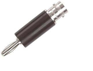 BNC Female to Banana Plug Adapter - EZ Hook Connector for Test Equipment, Audio & Video Devices | Perfect for Oscilloscopes, Multimeters & Home Theater Setup
