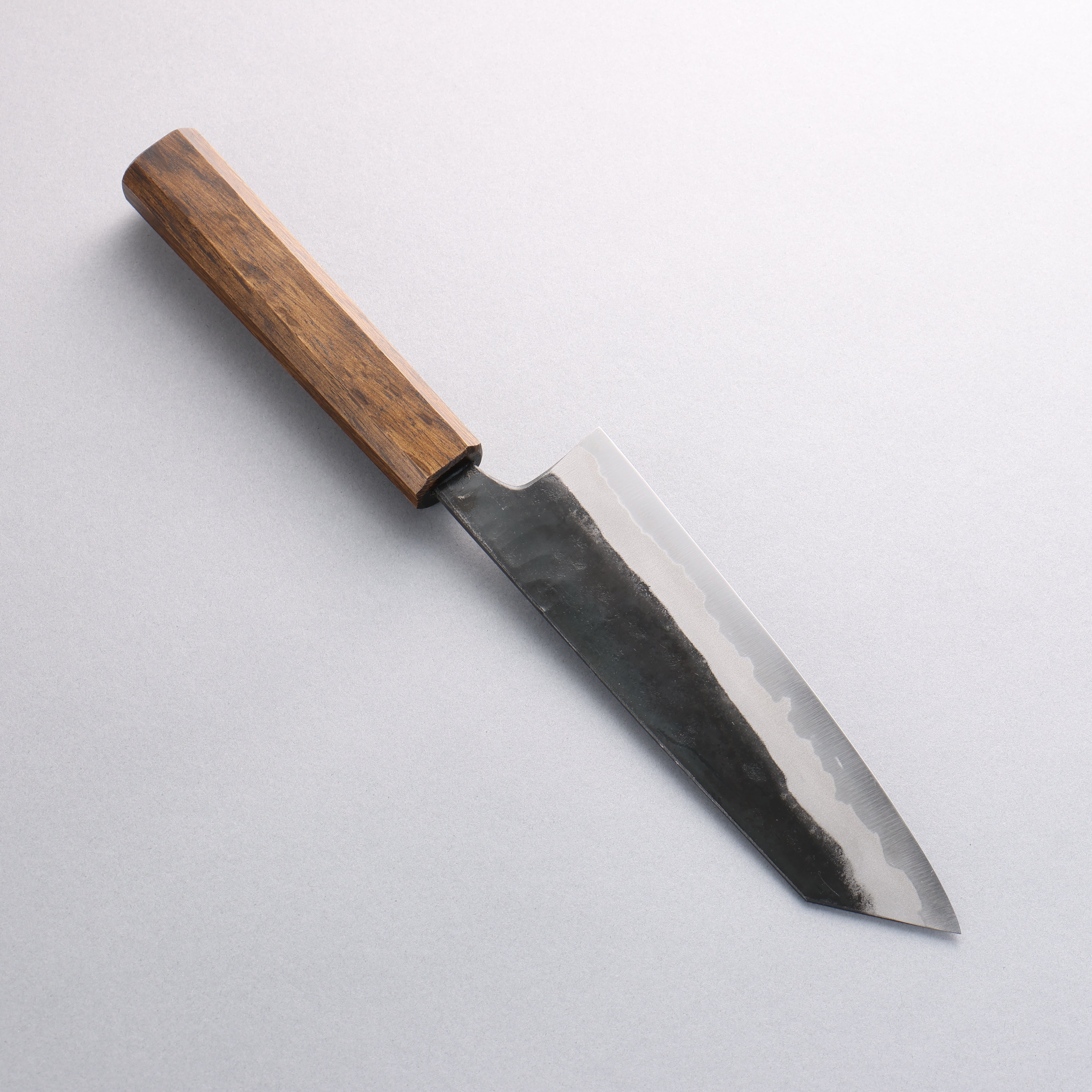 Premium Kyohei Shindo Blue Steel Black Bunka Knife 165mm with Live Oak Lacquered Handle - Japanese Kitchen Knife for Slicing, Dicing & Precision Cooking