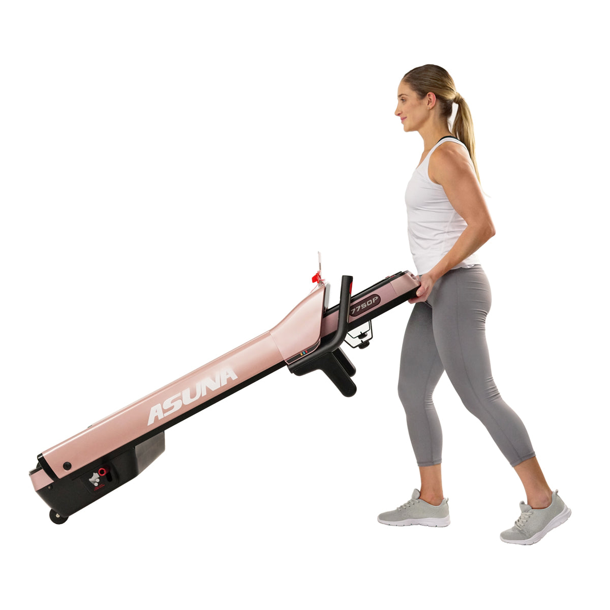 SpaceFlex Pink Foldable Treadmill with Auto Incline - Wide Running Deck for Home Gym, Cardio Workout & Small Spaces | Perfect for Apartment Fitness & Women's Home Exercise
