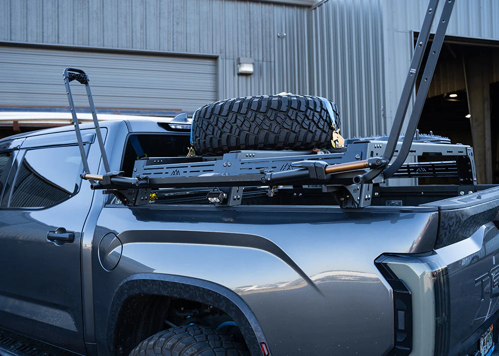 Backwoods Adventure Mods Universal Bike Tray Mounts for Truck Bed Racks - Secure Bike Transport for Off-Road Adventures & Camping Trips