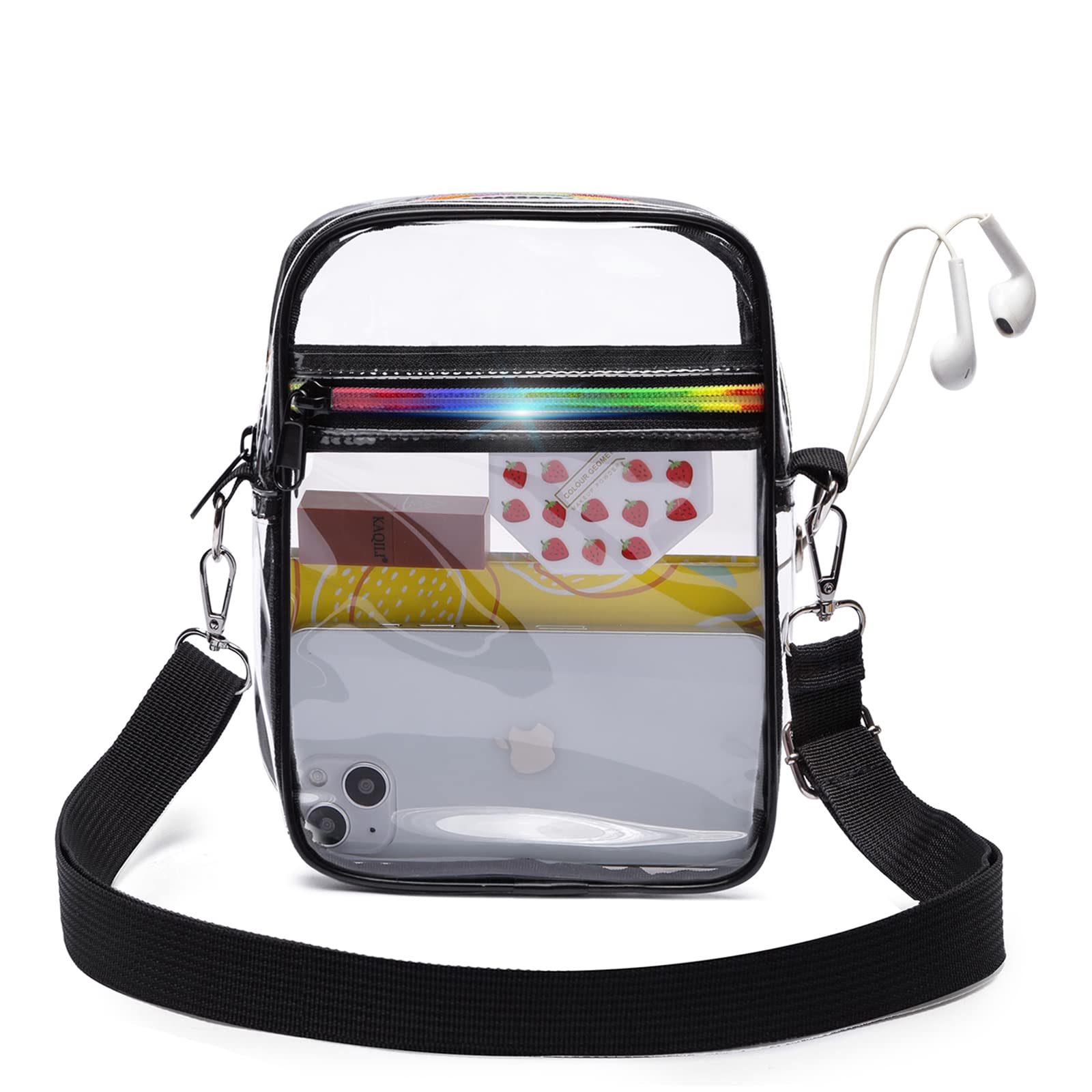 Stadium Approved Clear Purse for Women - Transparent Crossbody Bag & Concert Handbag - Perfect for Events, Concerts, and Security Checkpoints