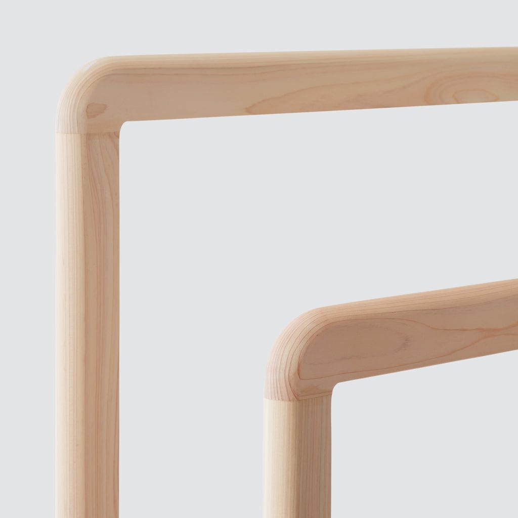 Premium Hinoki Wood Standing Rack - Natural Japanese Cypress Storage Shelf for Bathroom, Kitchen, or Bedroom Organization - Perfect for Towels, Plants, and Decorative Display