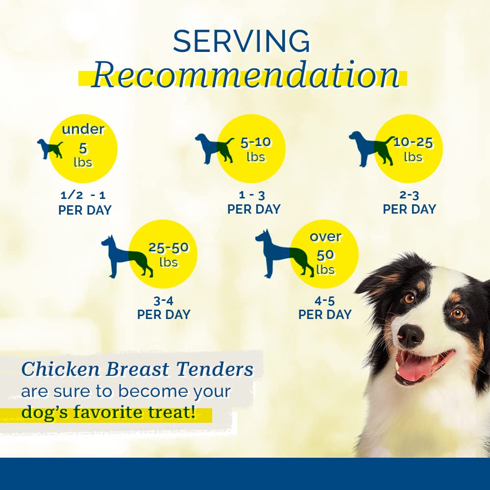 PCI Chicken Breast Tenders Dog Treats - 8 oz Natural Protein Snacks for Dogs - Grain-Free, Healthy Training & Rewards Treats - Perfect for Small, Medium & Large Breeds - Indoor & Outdoor Use