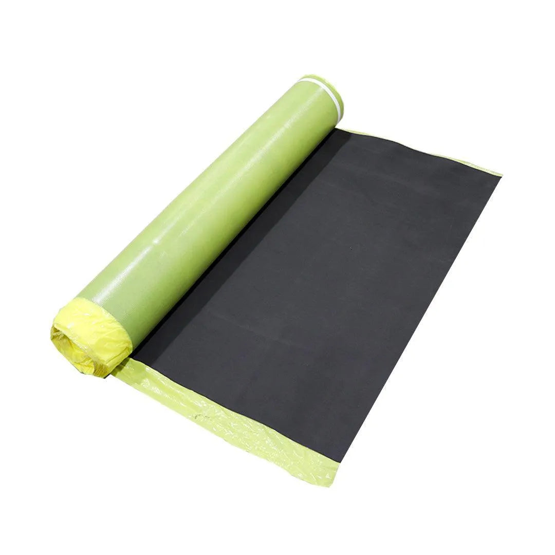 1.5mm Thick Vinyl Floor Underlayment - 200 sqft per Roll - Noise Reduction & Moisture Barrier for Home, Office & Basement Flooring Installation