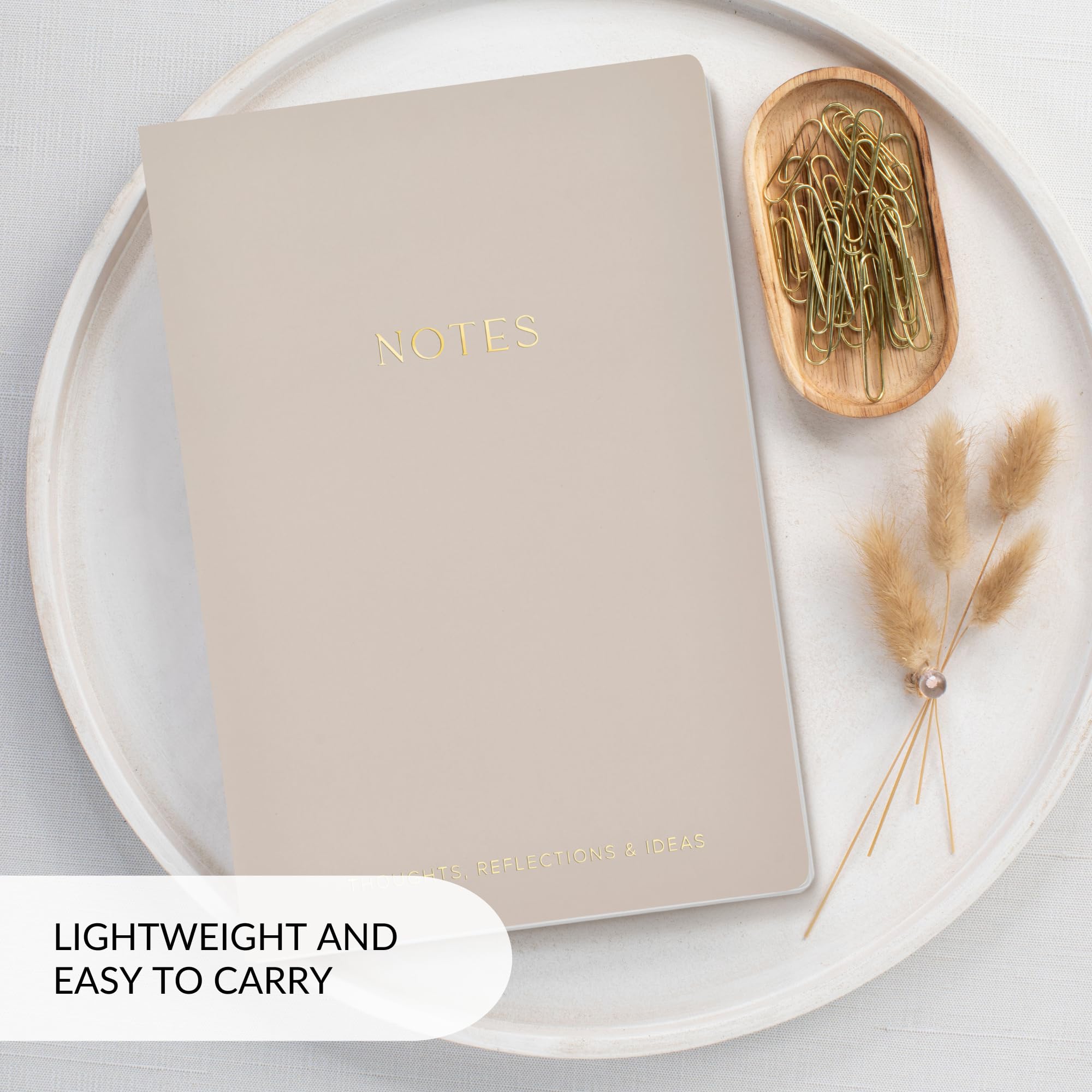 ZICOTO 4-Pack Aesthetic Journal Notebook Set for Women - Cute College Ruled A5 Notebooks with Lined Pages - Perfect for Writing, Journaling, and Organization at Work, School or Home Office