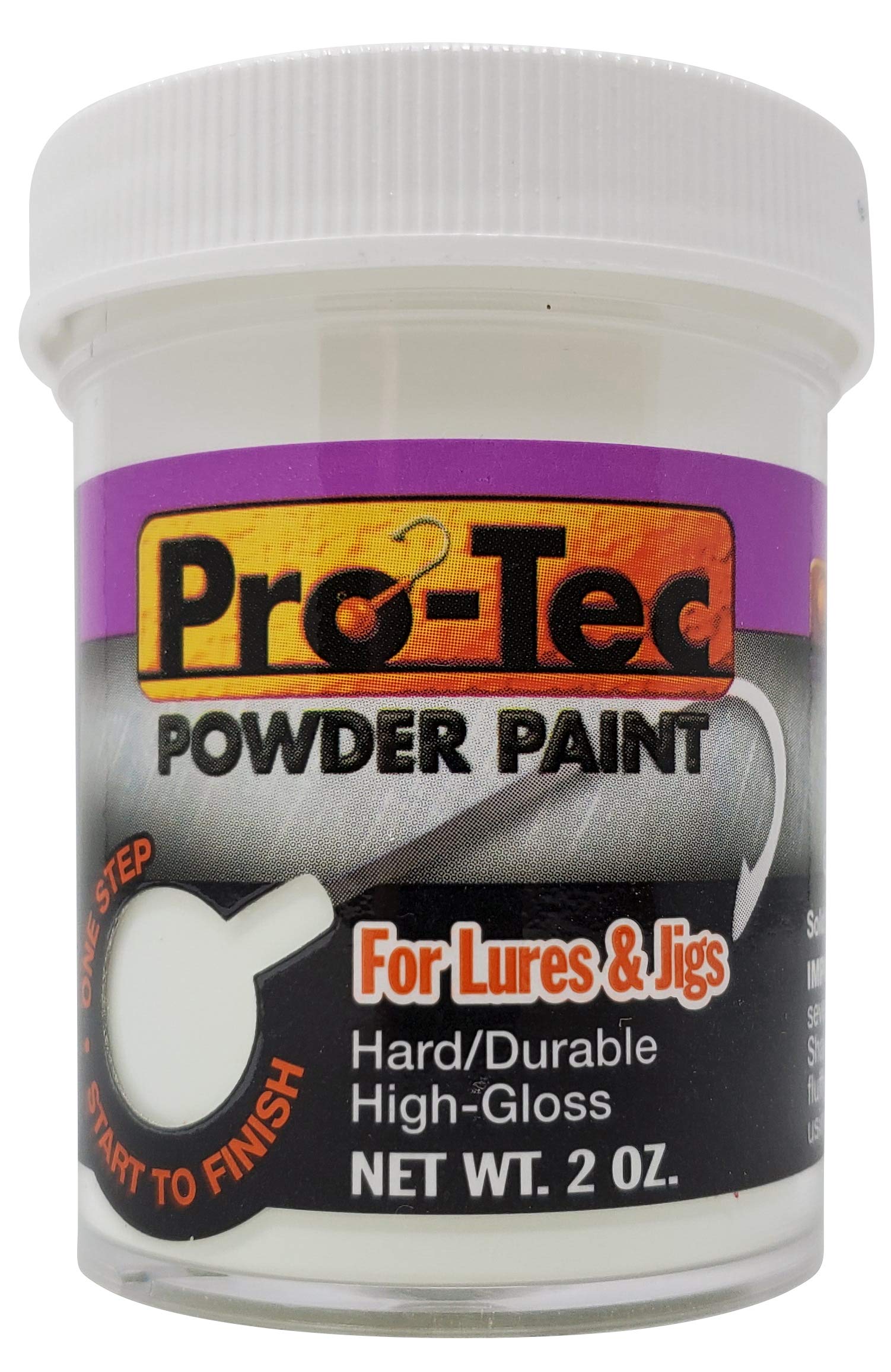 Pro Tec Powder Paint Bundle - Glow White (3-Pack, 2 Oz) | High-Quality Fishing Lure Paint for Jig Heads | Perfect for Night Fishing & DIY Lure Making