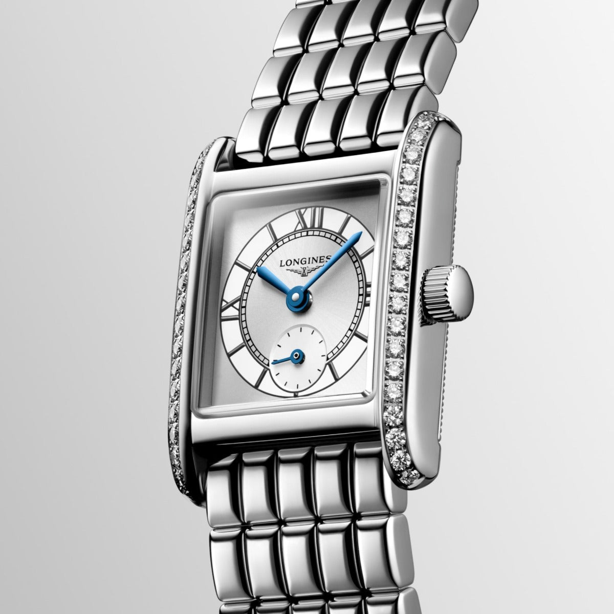Longines Mini DolceVita 21.50 x 29 mm Silver Quartz Ladies Watch - Elegant Women's Wristwatch for Business, Party & Everyday Wear