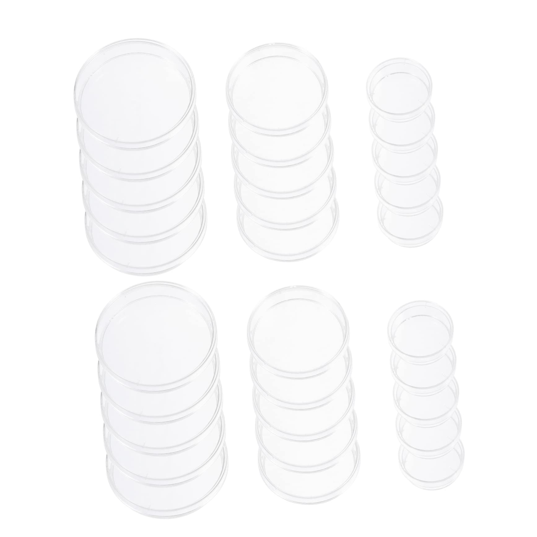 30pcs Plastic Petri Dishes for Cell Culture, Tissue Culture, and Lab Experiments - Ideal for Microbiology, Biology Labs, and Scientific Research