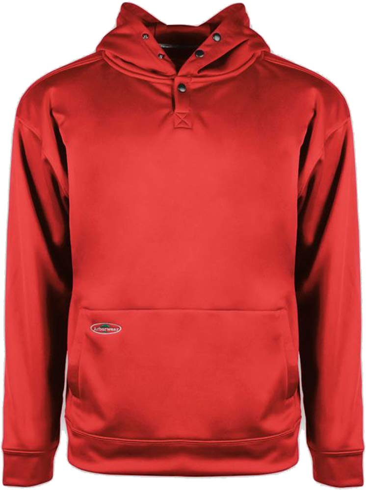 Arborwear Tech Double Thick Hoodie for Men - Heavyweight Pullover Hooded Sweatshirt with Snap Neck & Handwarmer Pockets | Durable Workwear for Construction, Landscaping & Outdoor Activities