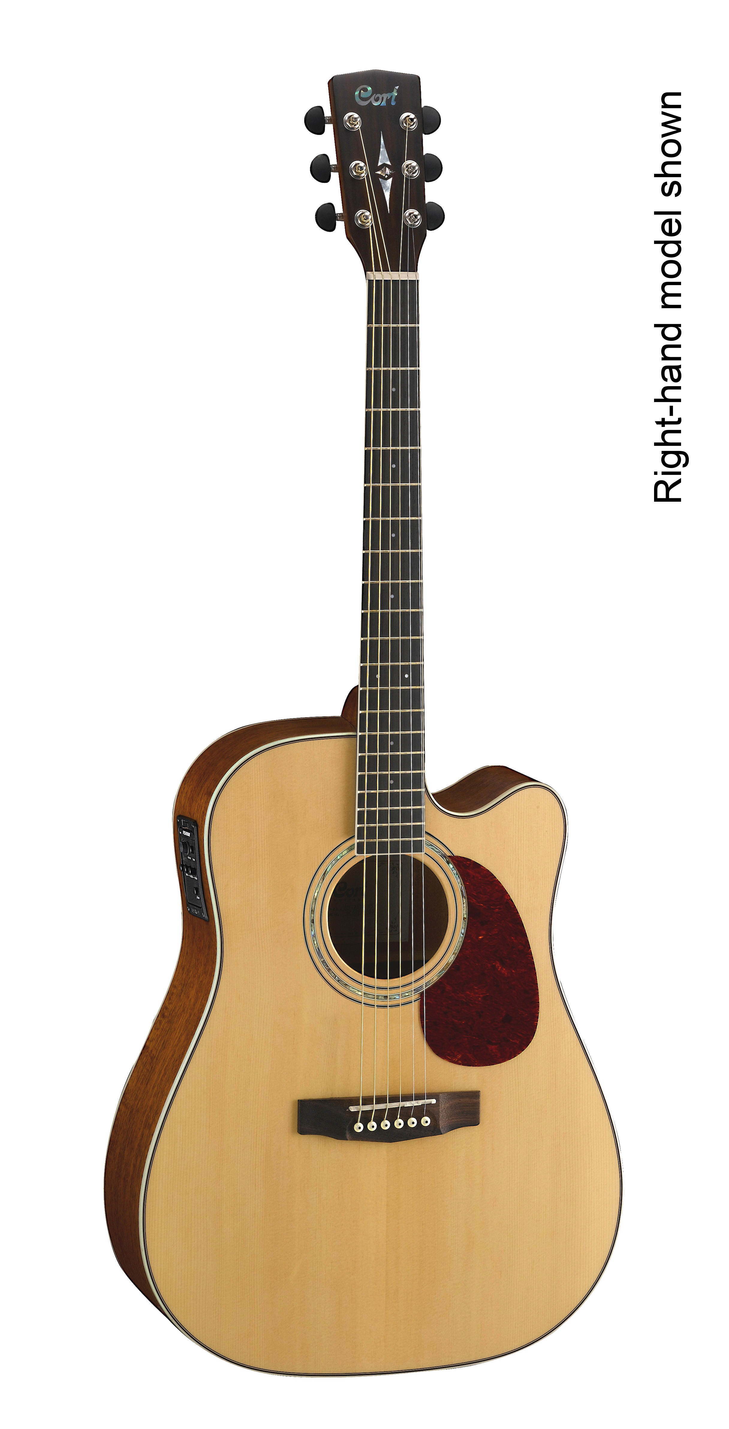 Cort MR710F LH NS Dreadnought Cutaway Acoustic Guitar - Left Handed, Natural Satin Finish for Beginners & Professionals - Perfect for Live Performances, Studio Recording & Home Practice