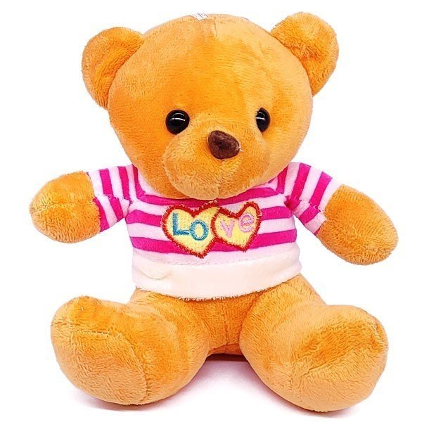 Cute 8 Inch Baby Teddy Bear with T-Shirt - Perfect for Newborn Gifts, Nursery Decor, and Baby Shower Presents