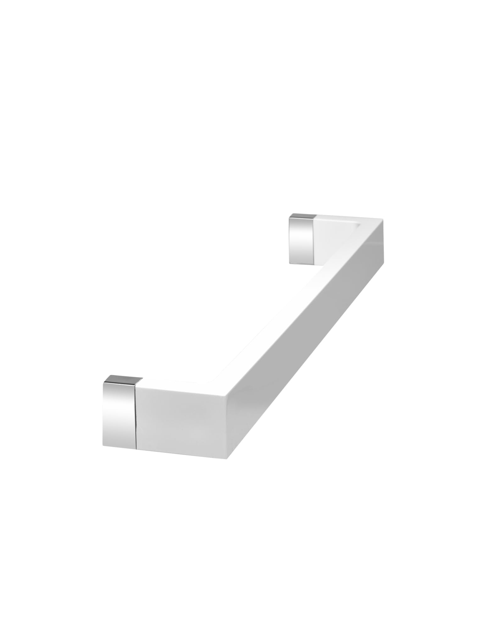 Kartell Rail Towel Holder - White Plastic Bathroom Organizer (45 x 7.5 x 4 cm) - Perfect for Modern Bathrooms & Spa Decor