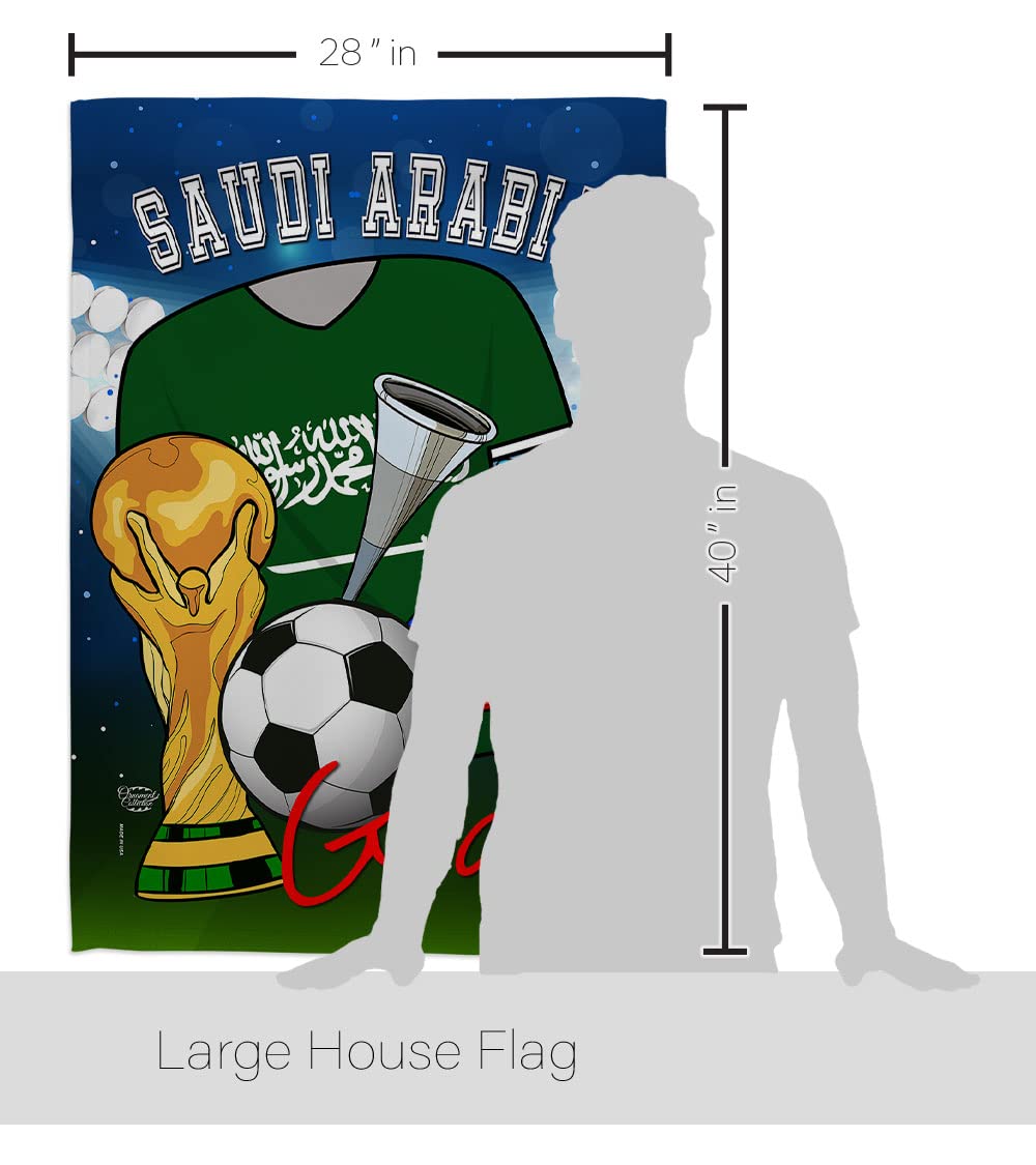 Saudi Arabia World Cup Flag - Outdoor & Indoor Decor for Soccer Fans