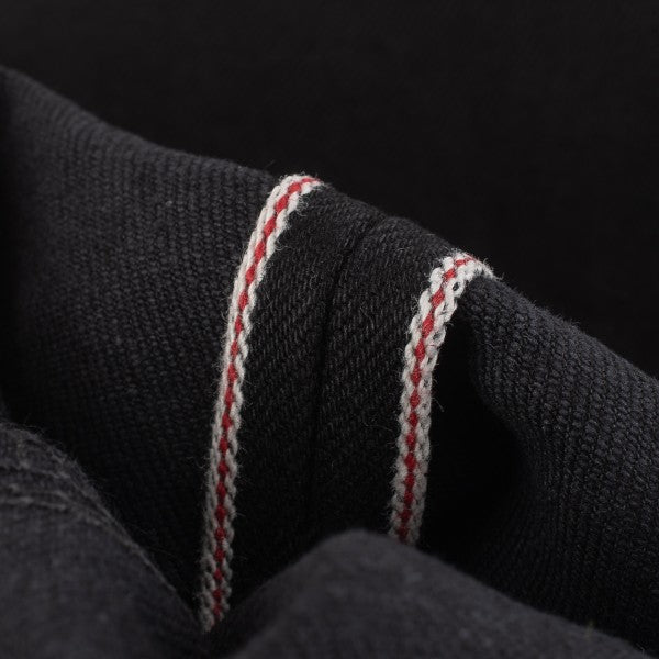Iron Heart IH-555s 14oz Selvedge Denim Jeans - Super Slim Cut in Black (142 BB) | Premium Raw Denim for Men | Perfect for Urban Wear & Motorcycle Riding