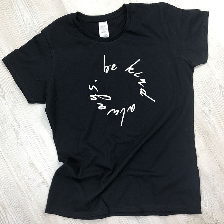 Be Kind Always T-Shirt - Black (MRK X) | Comfortable Cotton Tee for Casual Wear & Everyday Outfits