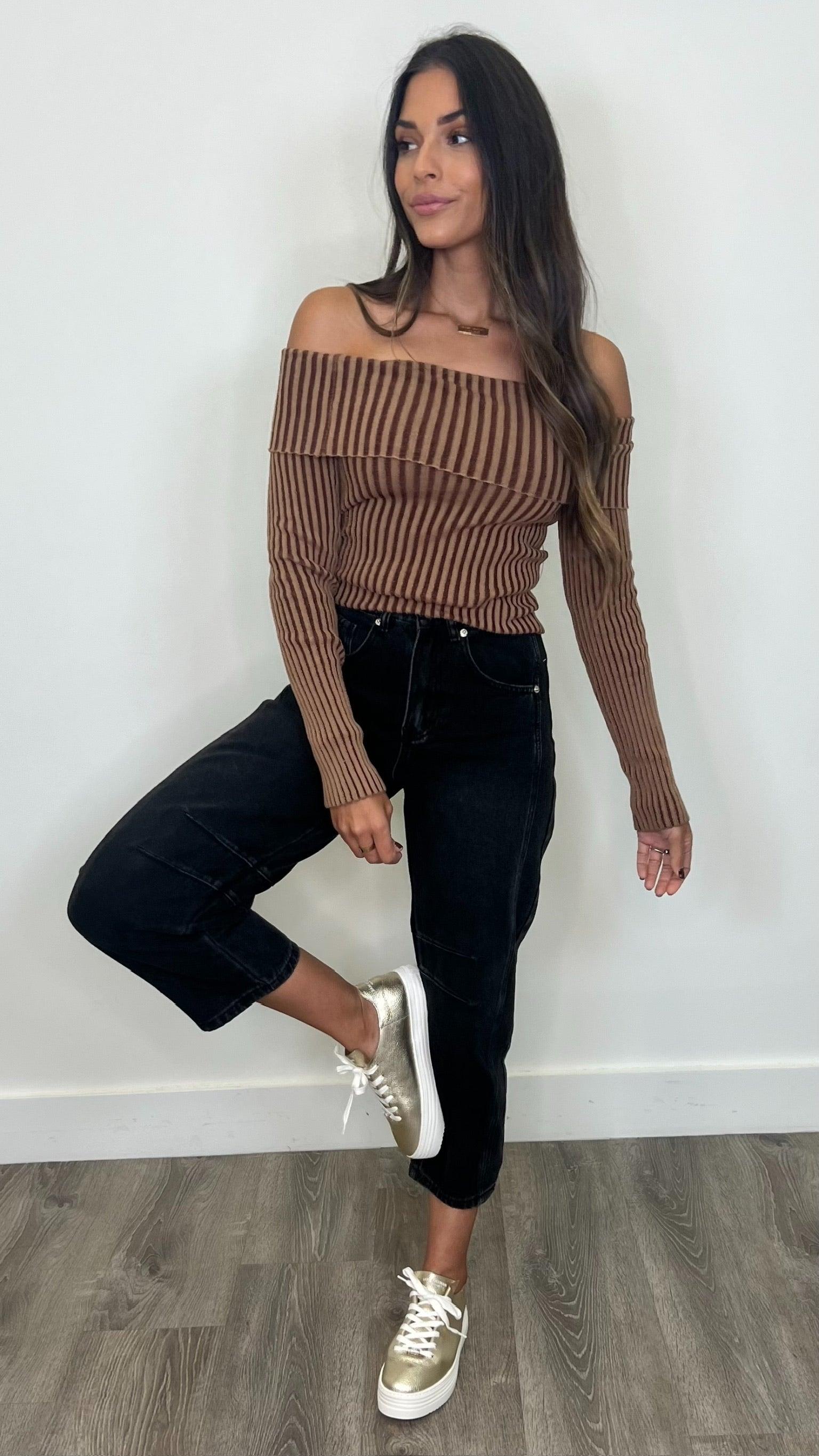 Annika Women's Chestnut Brown Casual Tops - Perfect for Work, Date Night & Everyday Wear