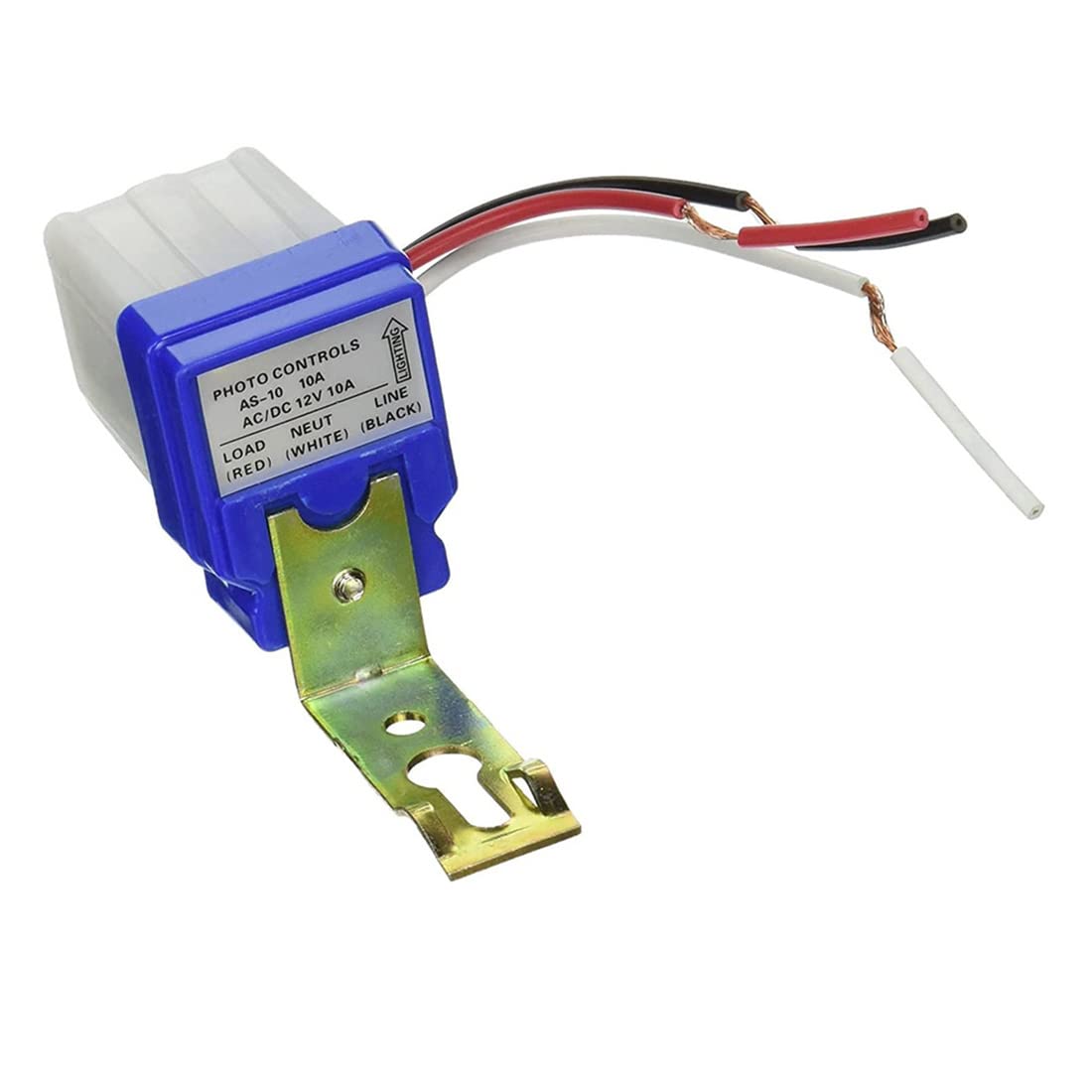 Ximimark 3Pcs 12V 10A Photocell Light Sensor Switch - Auto On/Off Dusk to Dawn Sensor for Outdoor Lights, Street Lamps, Garden Lighting & Night Security (Weatherproof)