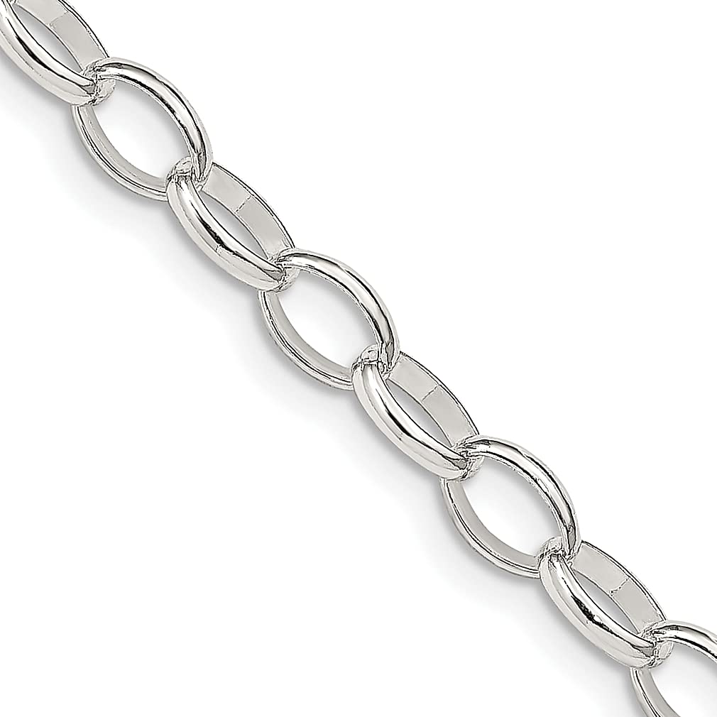 925 Sterling Silver 5mm Rolo Chain Necklace 16 Inch - Dainty Pendant Charm Jewelry for Women - Perfect Gift for Her - Ideal for Everyday Wear, Special Occasions & Anniversary Gifts