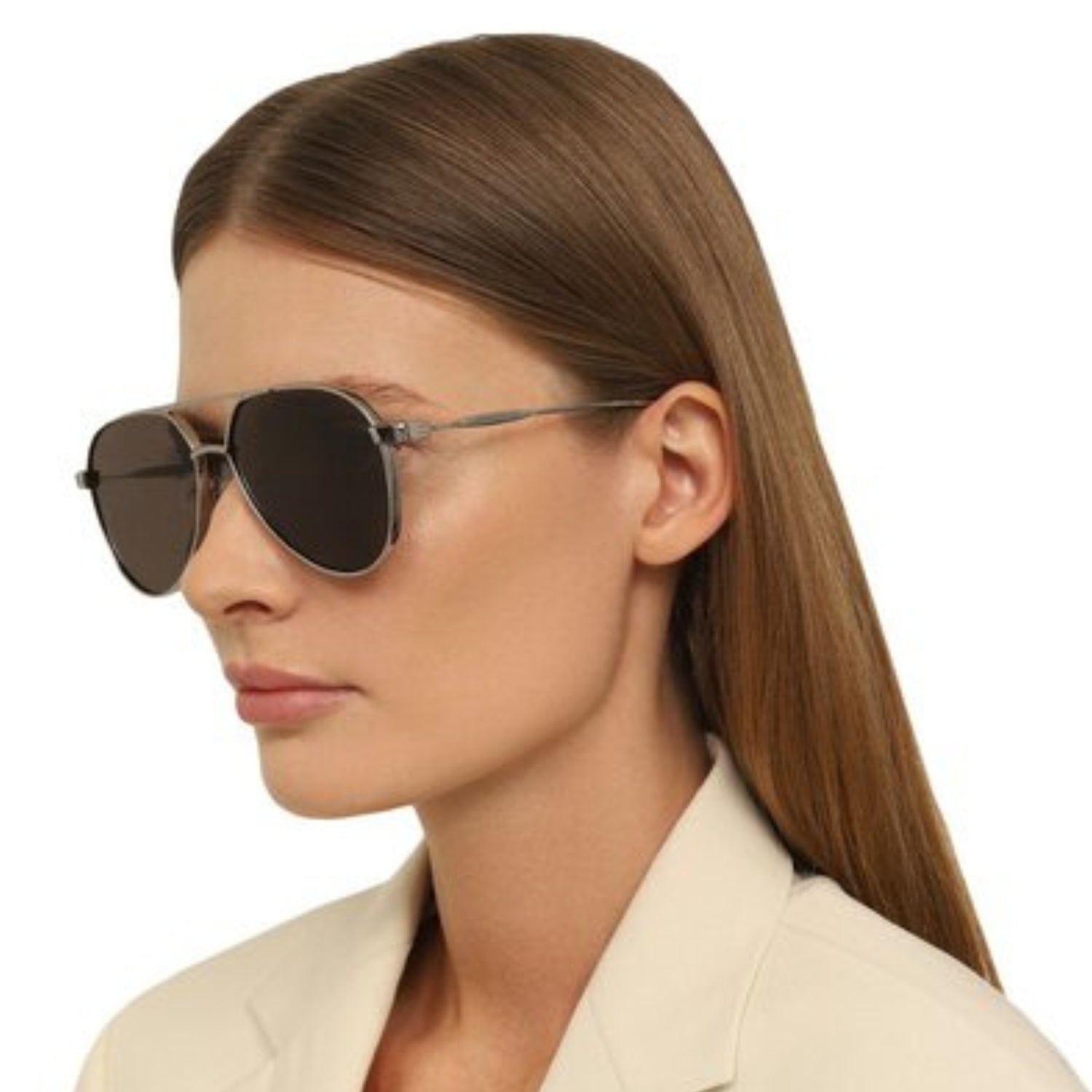 Alexander McQueen Ruthenium Grey Sunglasses for Women - Luxury Designer Shades for Fashion & UV Protection - Perfect for Beach, Driving & Outdoor Activities