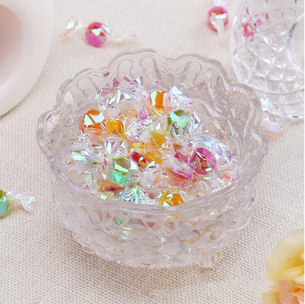 Clear Glass Candy Jar with Lid - Crystal Candy Dish, Footed Jewelry Box & Decorative Bowl for Wedding Buffet, Home Kitchen Storage | Perfect for Parties, Candy Display & Jewelry Organization