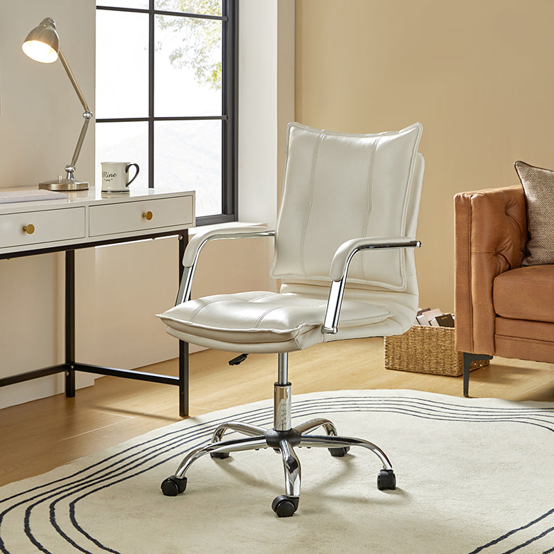 Ergonomic Doug Task Chair with Padded Arms - Adjustable Office Chair for Home & Work - Comfortable Desk Chair with Lumbar Support for Long Hours Sitting