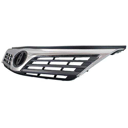 Toyota Camry 2012-2014 Front Grille Assembly - Chrome Shell with Black Insert Replacement for 2.5L Models | Perfect for Car Upgrades & Restoration Projects