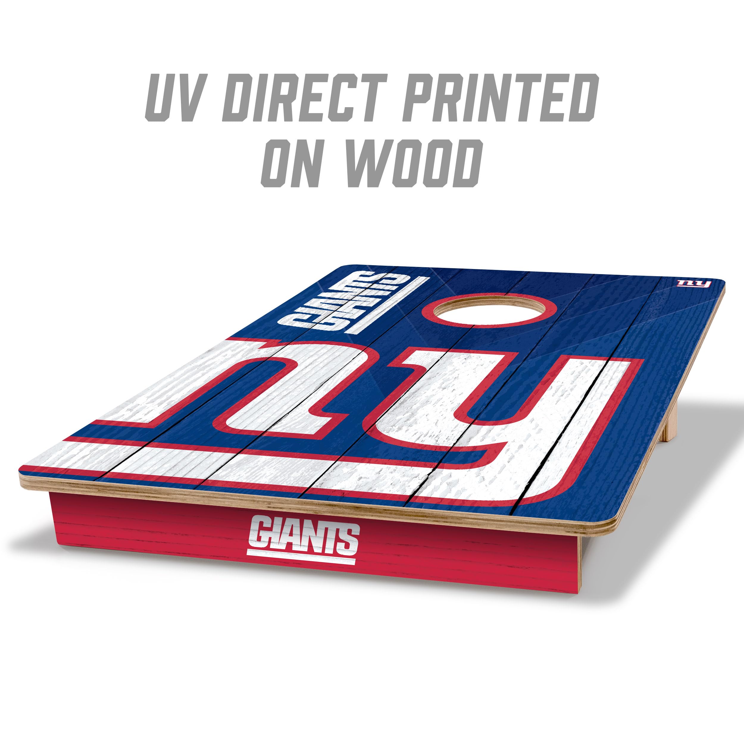 YouTheFan NFL 2' x 3' Wood Cornhole Game Set with Official Team Logo Bags - Perfect for Tailgating, Backyard Parties & Outdoor Games