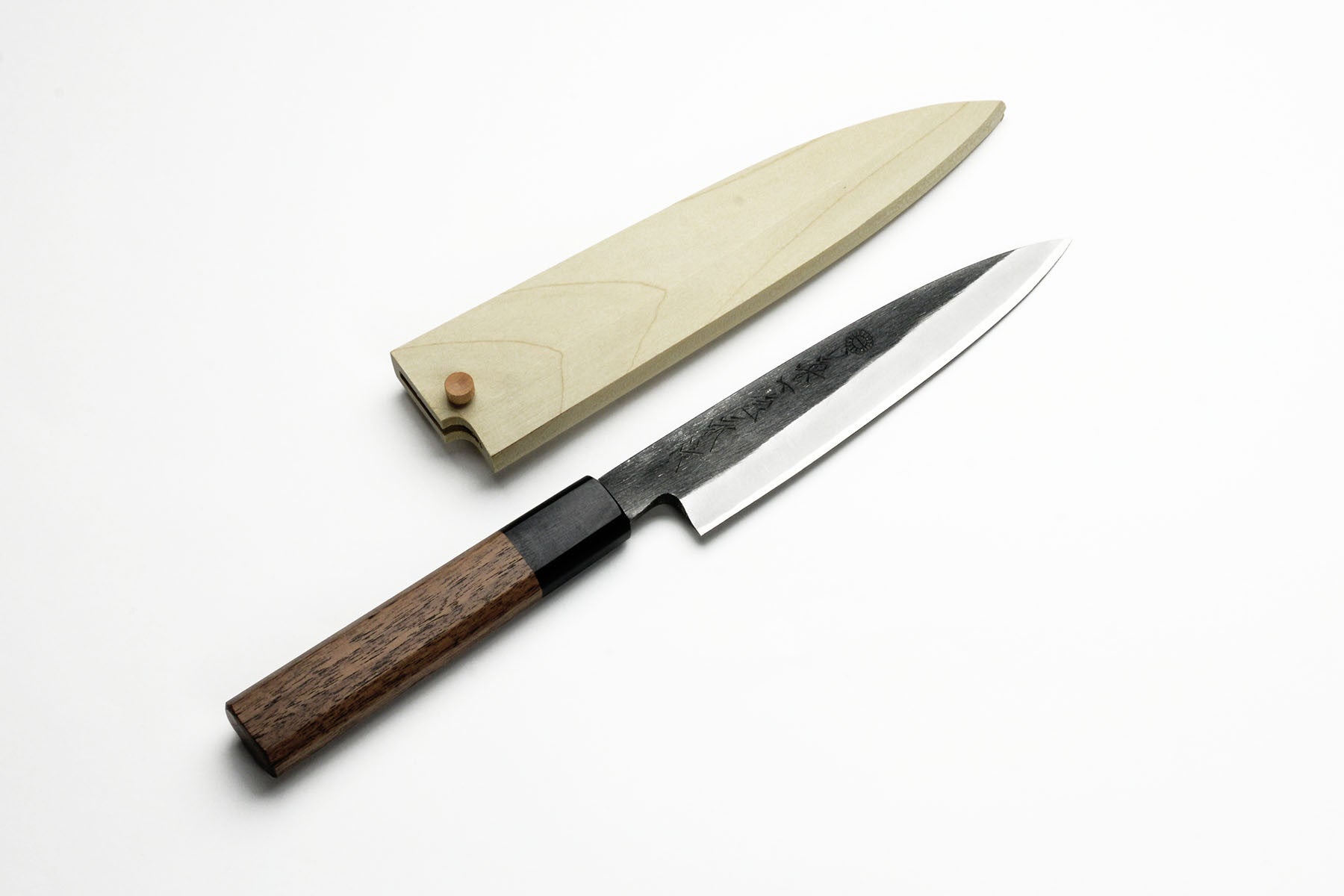 Kikuichi Kurouchi Carbon Steel Clad 6-Inch Petty Knife - Japanese Kitchen Knife for Slicing, Peeling & Precision Cutting - Perfect for Chefs & Home Cooks