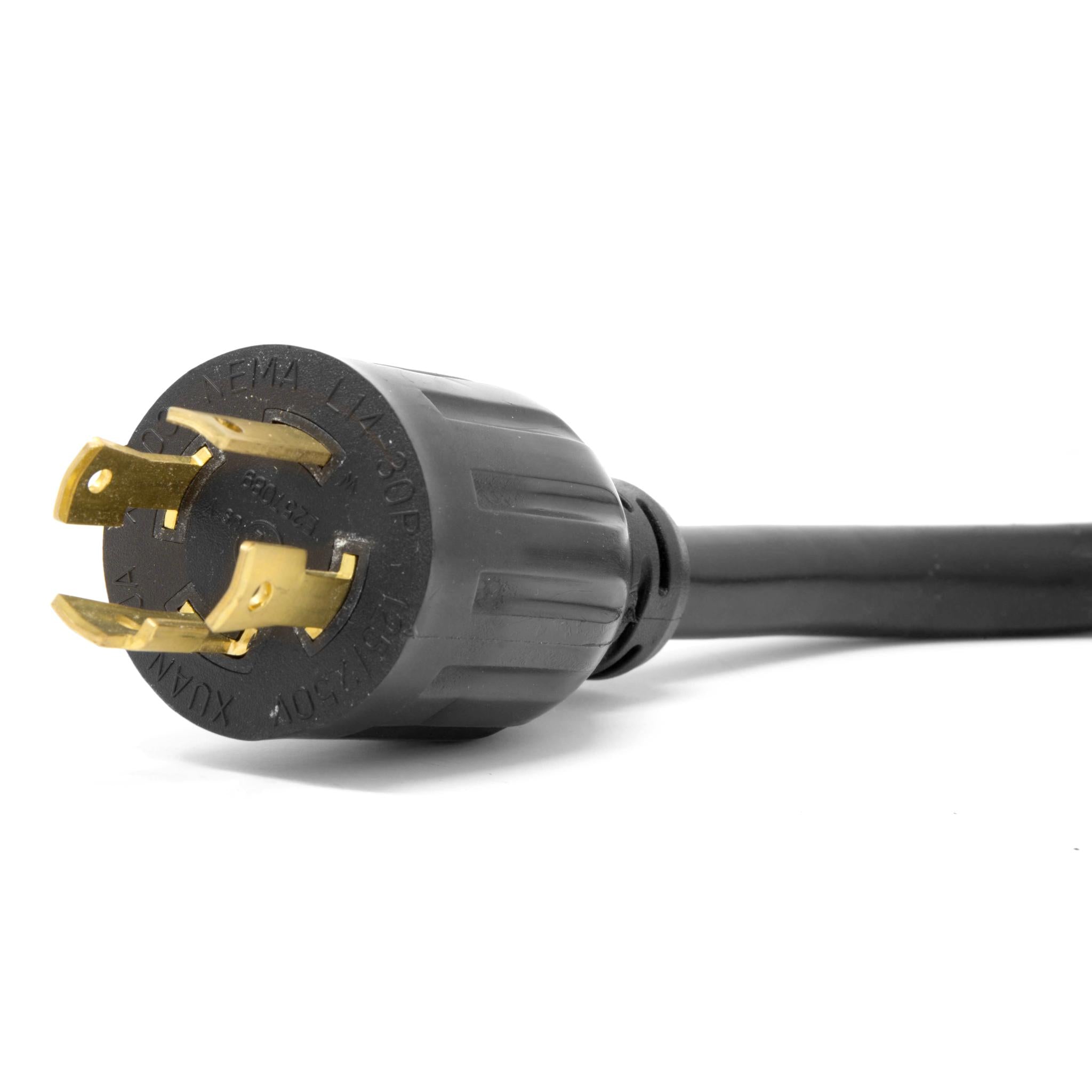 WEN PC1405 3 ft. 10 Gauge Heavy Duty SJTW Generator Extension Cord Splitter - Converts L14-30R to Two 5-20R Outlets for Power Tools, RVs & Emergency Backup