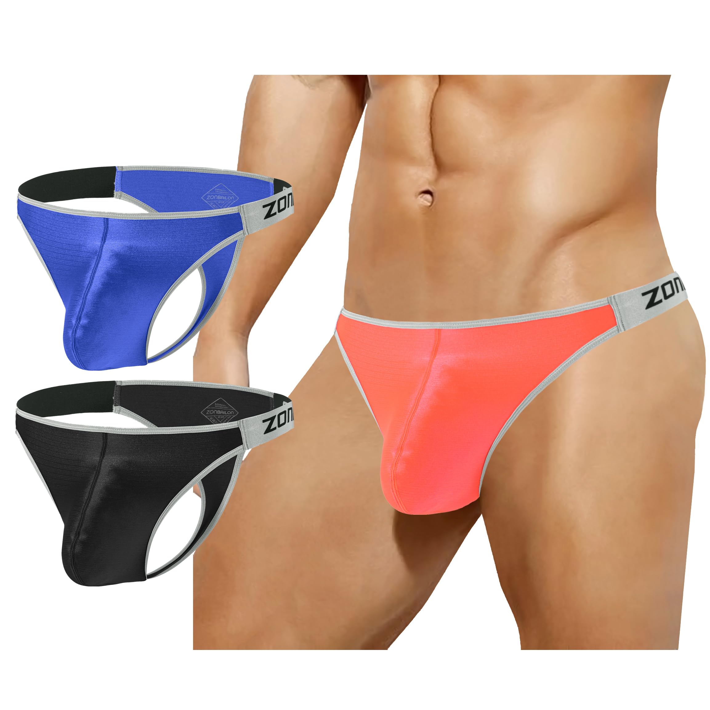 Men's Athletic G-String Thong Underwear - Breathable & Comfortable for Workout, Gym & Sports Activities